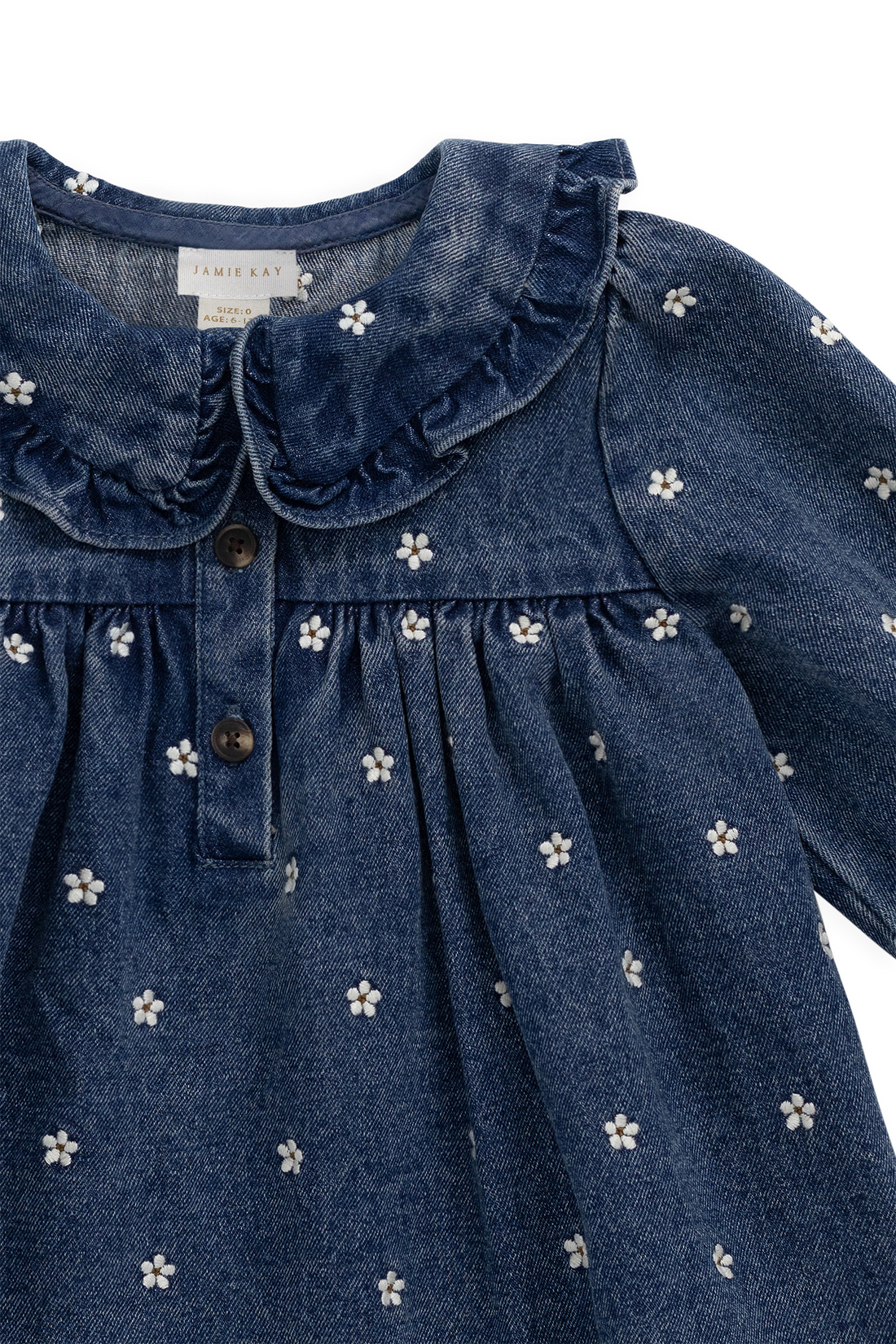 Ira Dress-Josie Floral Denim Childrens Dress from Jamie Kay Australia