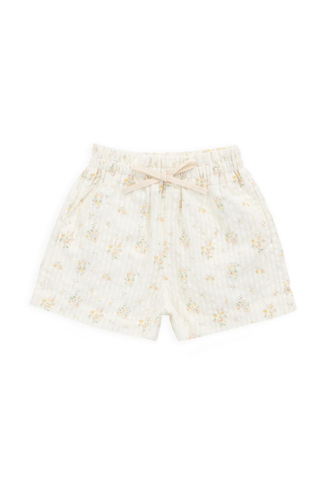 Organic Cotton Selah Short-Justine Parchment Childrens Shorts from Jamie Kay Australia