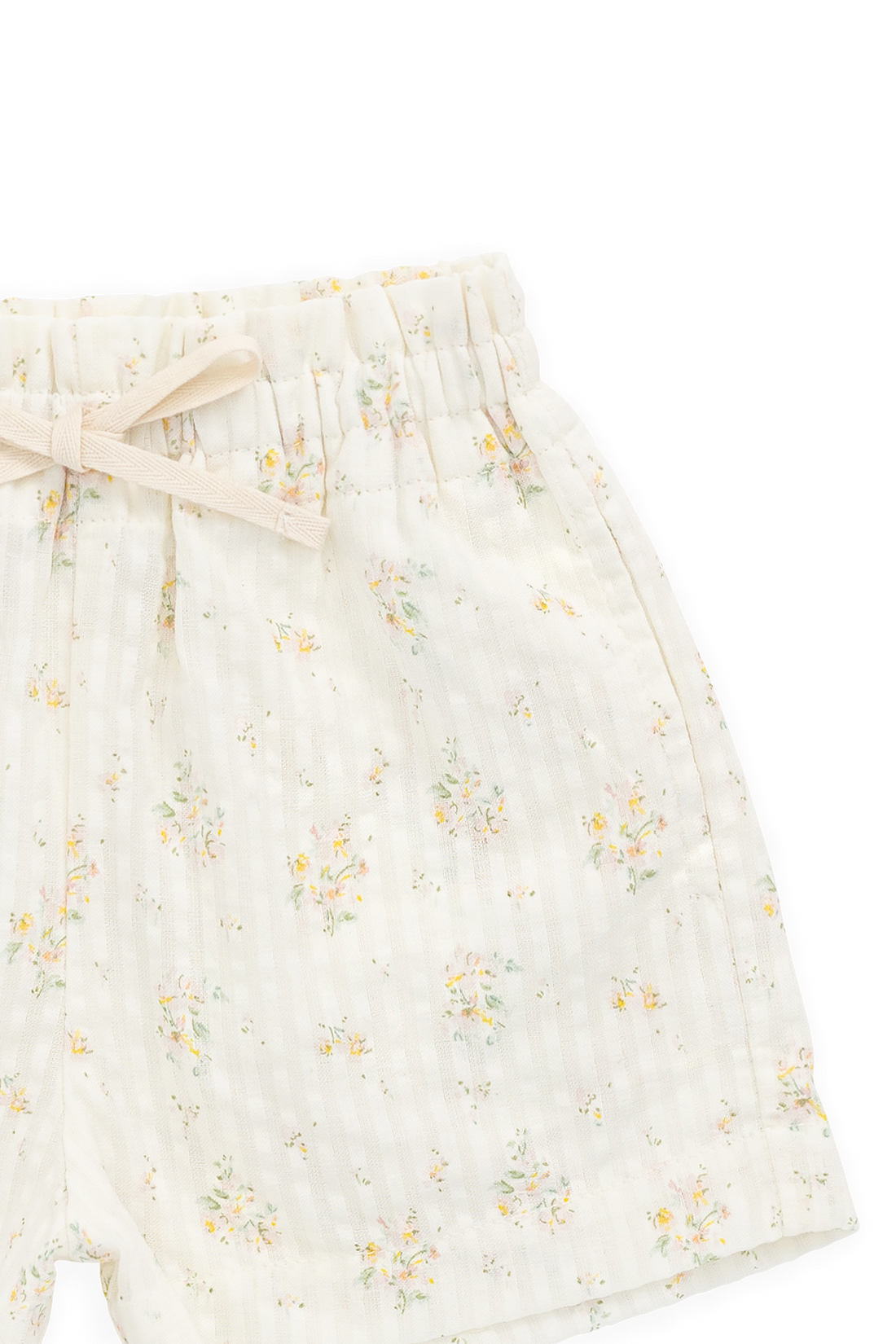 Organic Cotton Selah Short-Justine Parchment Childrens Shorts from Jamie Kay Australia