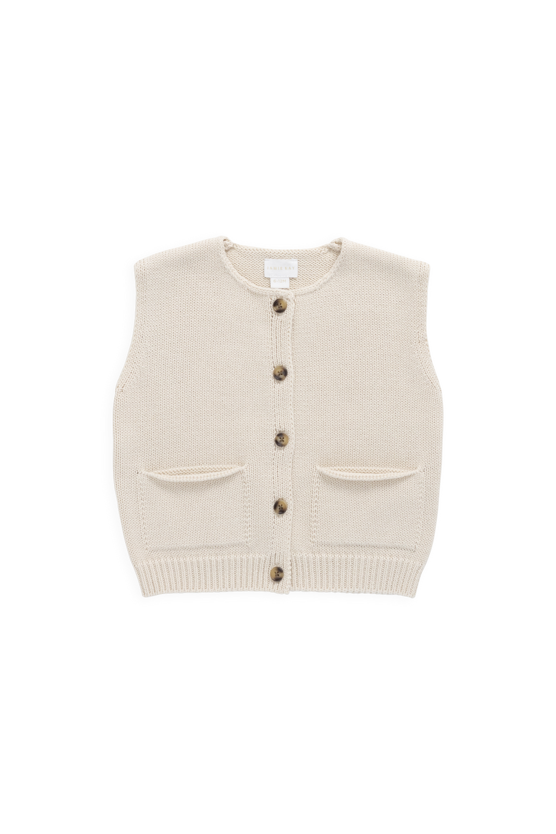 Flynn Vest - Vanilla Childrens Vest from Jamie Kay Australia