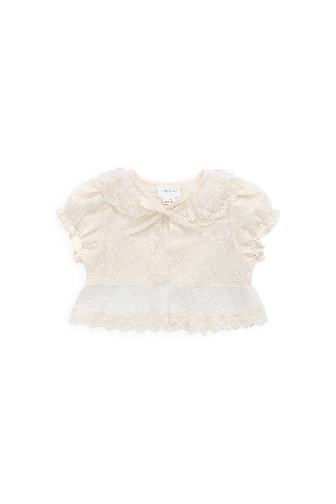 Marceline Top - Natural Childrens Top from Jamie Kay Australia