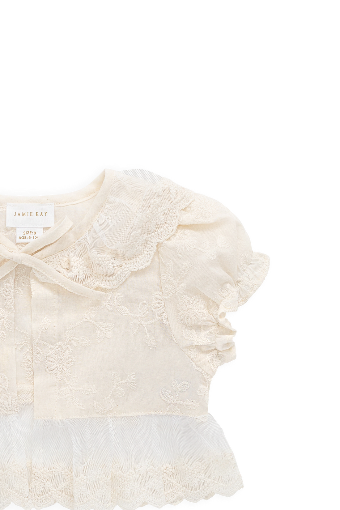 Marceline Top - Natural Childrens Top from Jamie Kay Australia