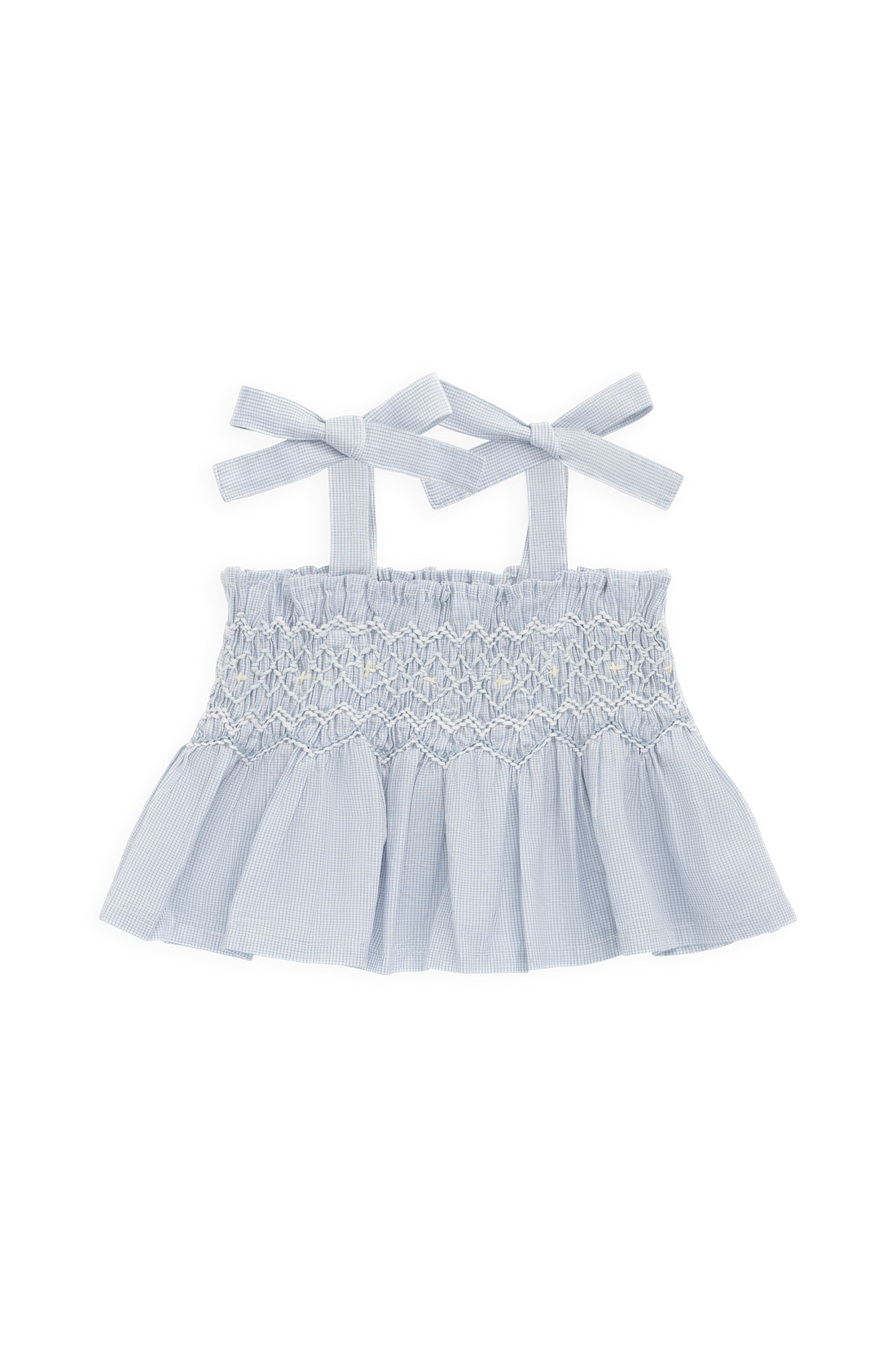 Organic Cotton Desiree Top - Petite Check Childrens Top from Jamie Kay Australia