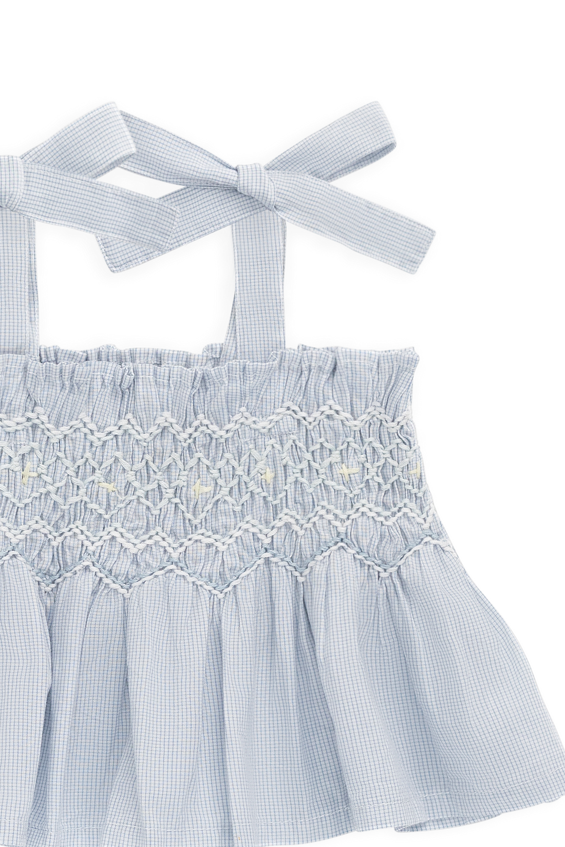 Organic Cotton Desiree Top - Petite Check Childrens Top from Jamie Kay Australia