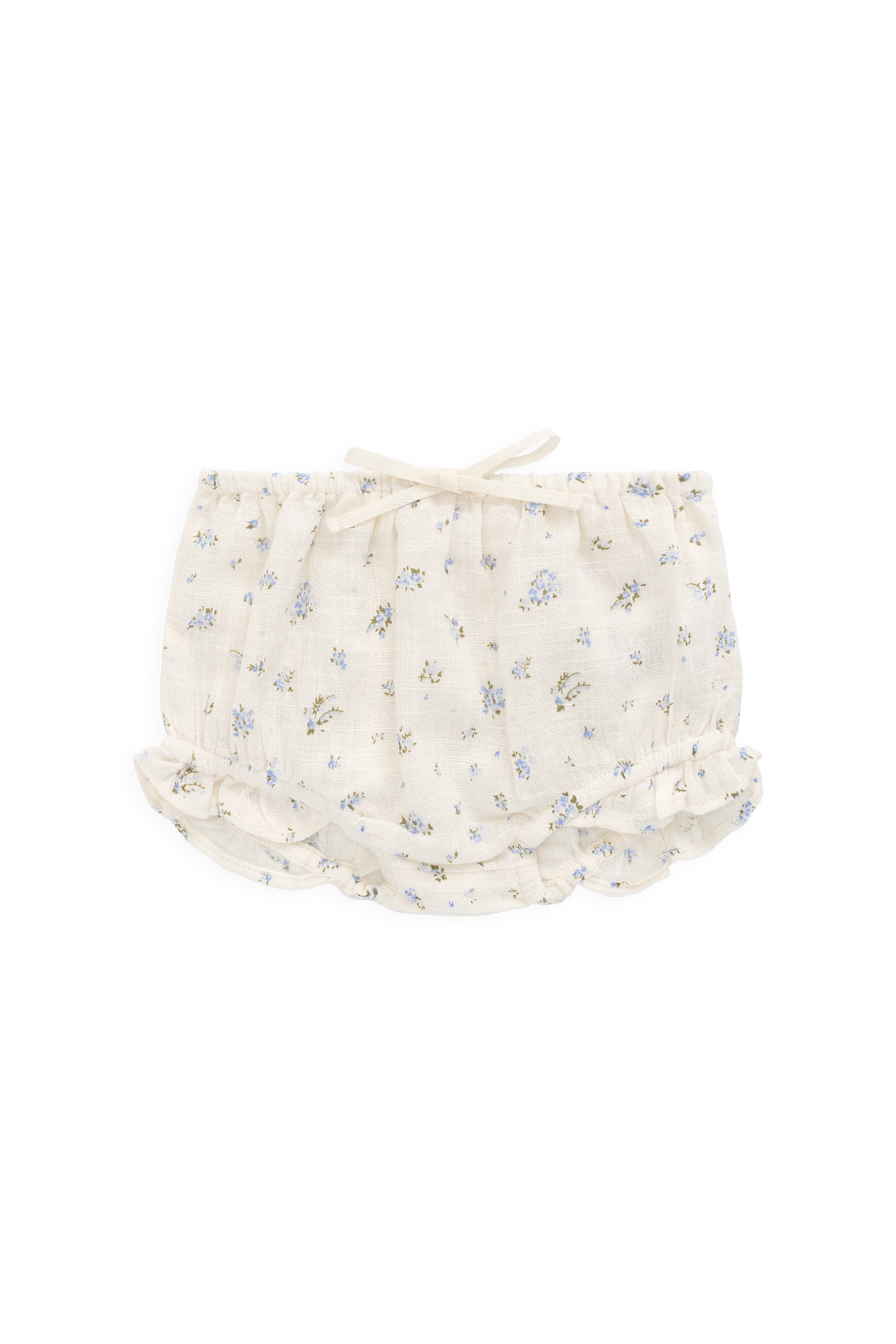 Organic Cotton Frill Bloomer - Juniper Fields Blue Childrens Bloomer from Jamie Kay Australia