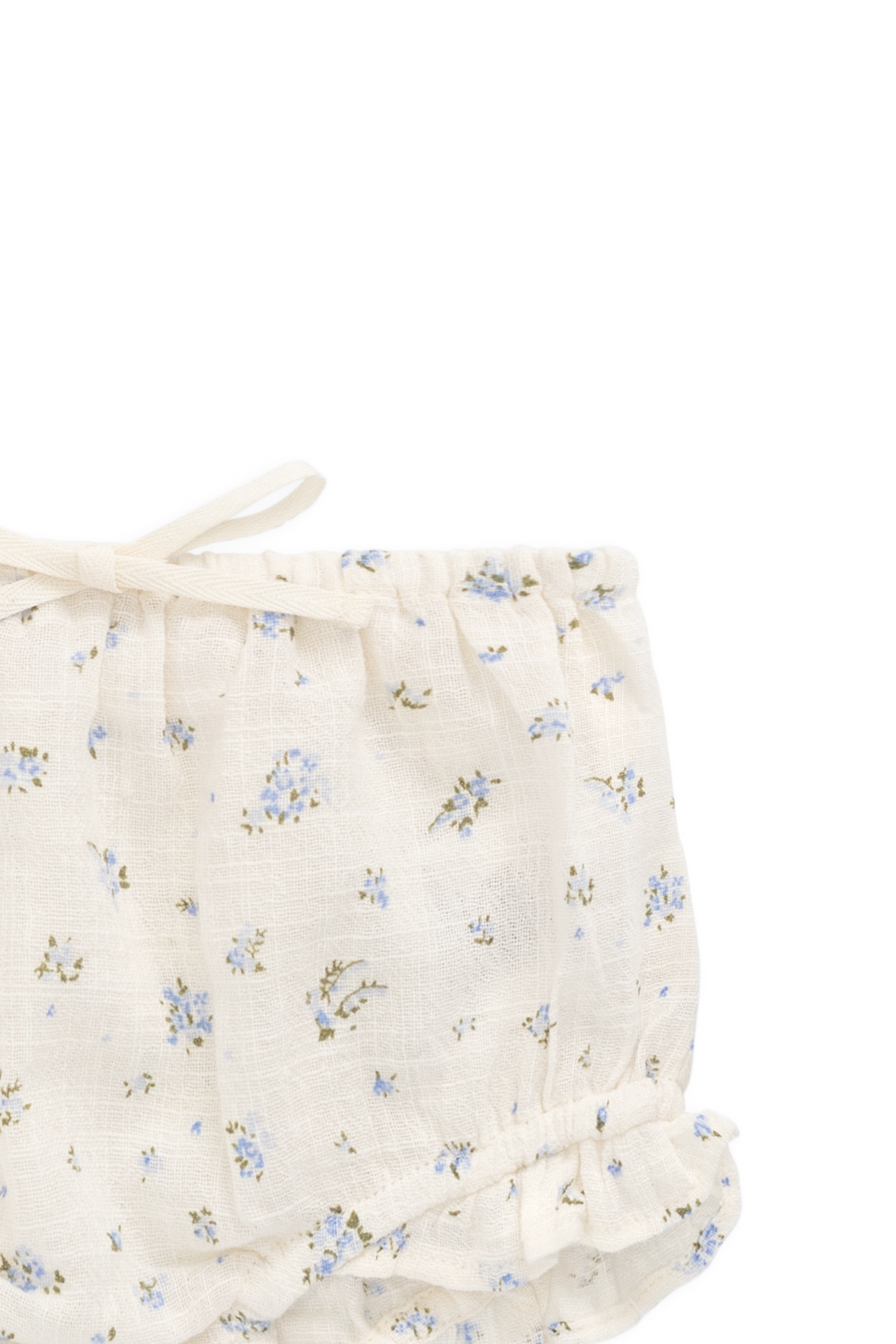 Organic Cotton Frill Bloomer - Juniper Fields Blue Childrens Bloomer from Jamie Kay Australia