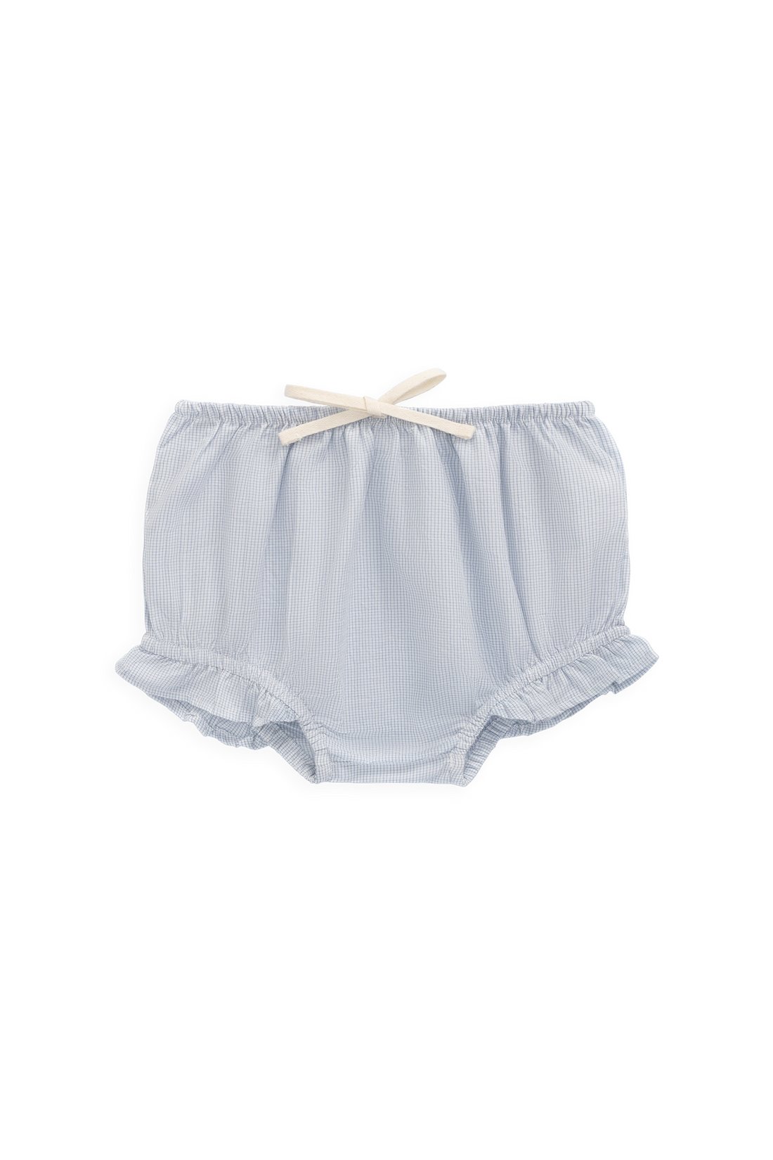 Organic Cotton Frill Bloomer - Petite Check Childrens Bloomer from Jamie Kay Australia