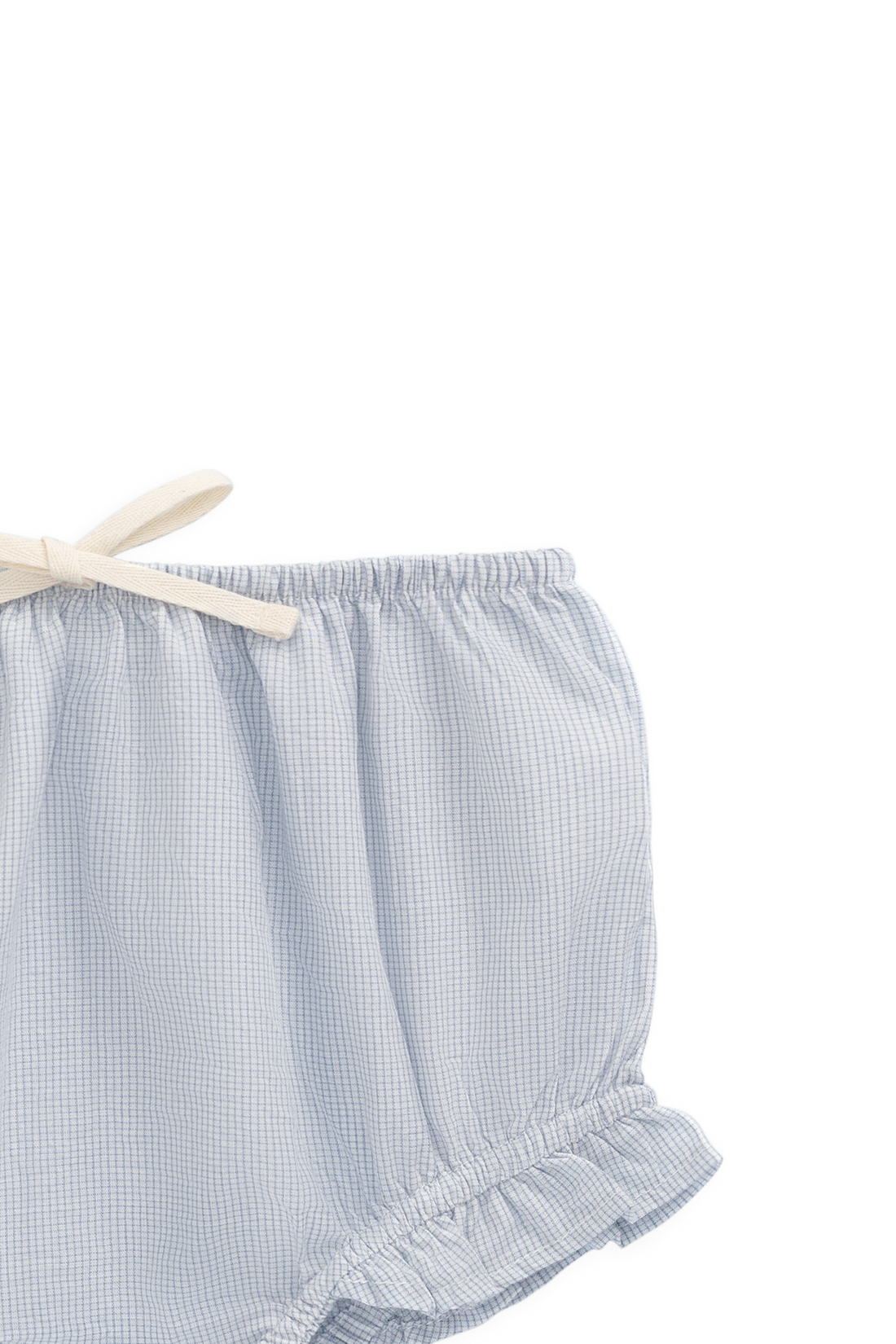 Organic Cotton Frill Bloomer - Petite Check Childrens Bloomer from Jamie Kay Australia