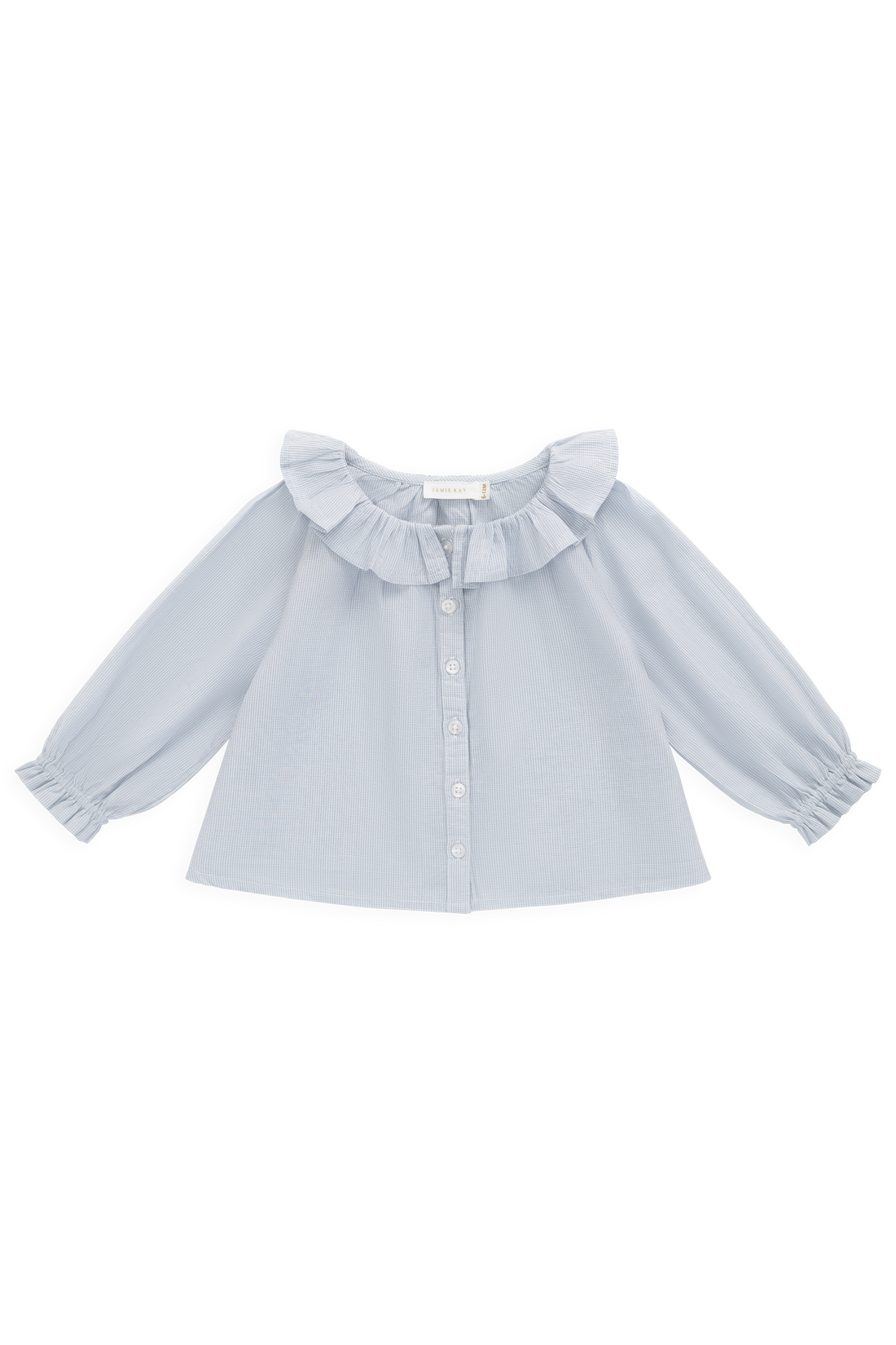 Organic Cotton Gaelle Top - Petite Check Childrens Top from Jamie Kay Australia