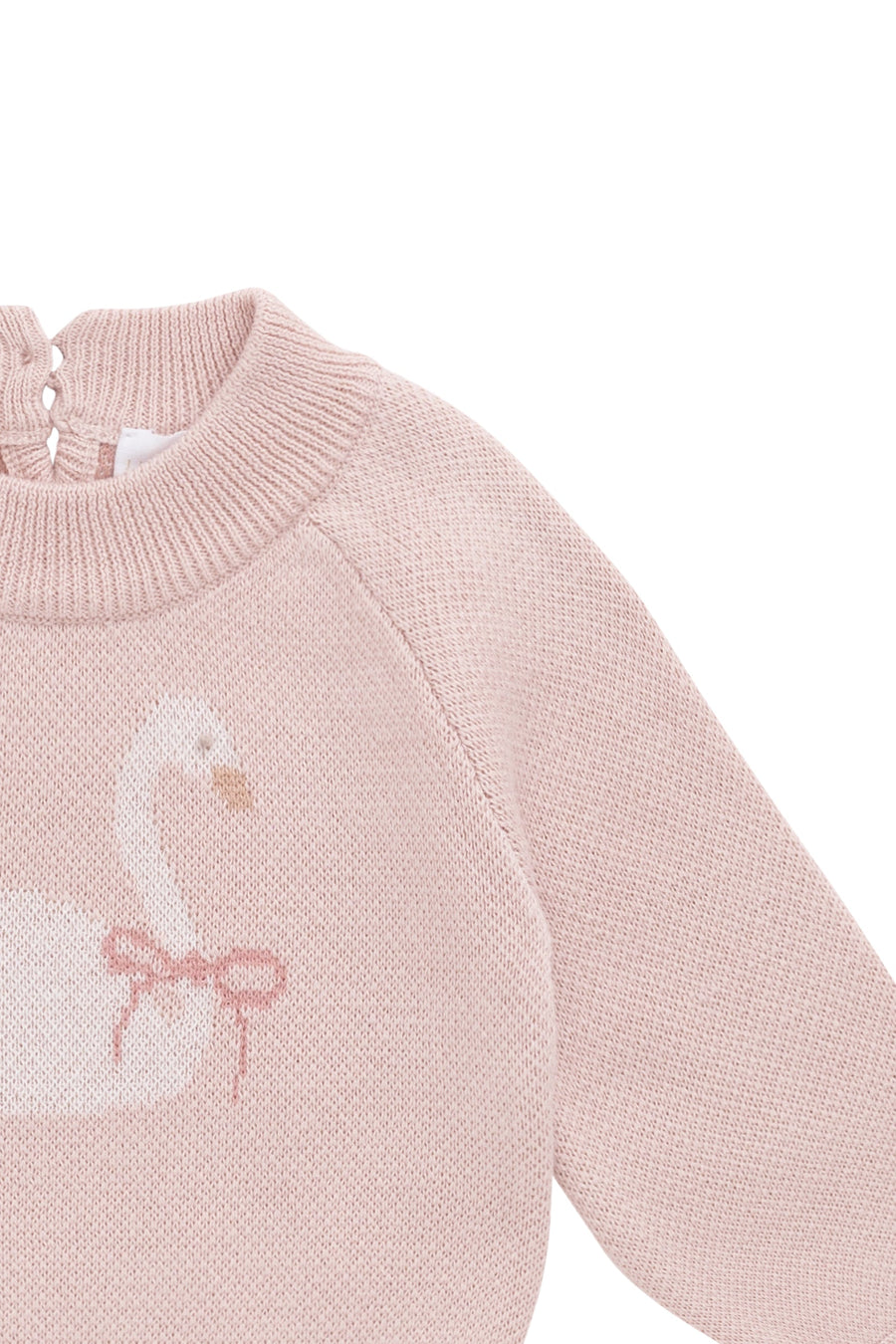 Lucinda Jumper - Swan Peach Whip Childrens Jumper from Jamie Kay Australia