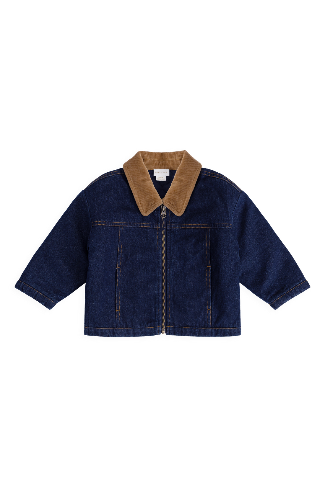 Ezekiel Jacket - Mid Indigo Denim Childrens Jacket from Jamie Kay Australia
