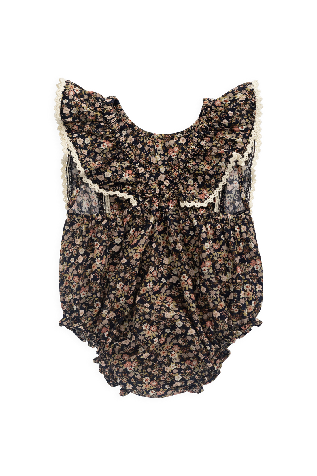 Organic Cotton Beatrice Playsuit - Luca Floral Childrens Bodysuit from Jamie Kay Australia
