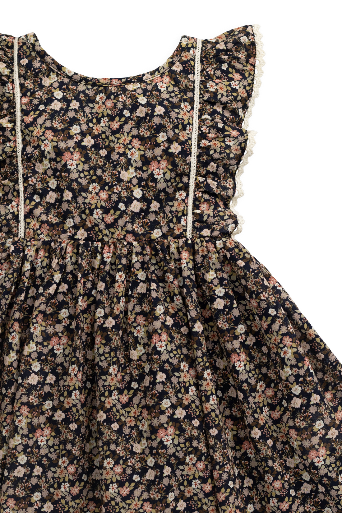 Organic Cotton Helene Dress - Luca Floral Childrens Dress from Jamie Kay Australia