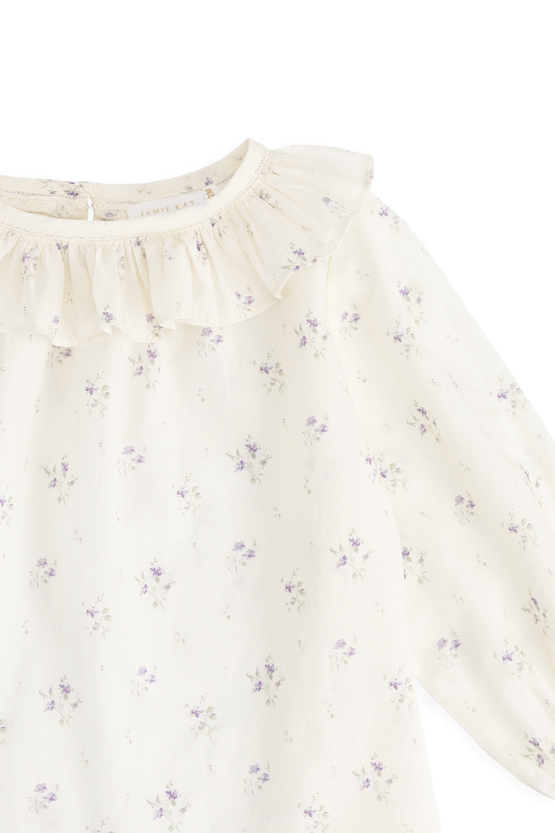 Organic Cotton Leonie Top - Jade Floral Childrens Top from Jamie Kay Australia