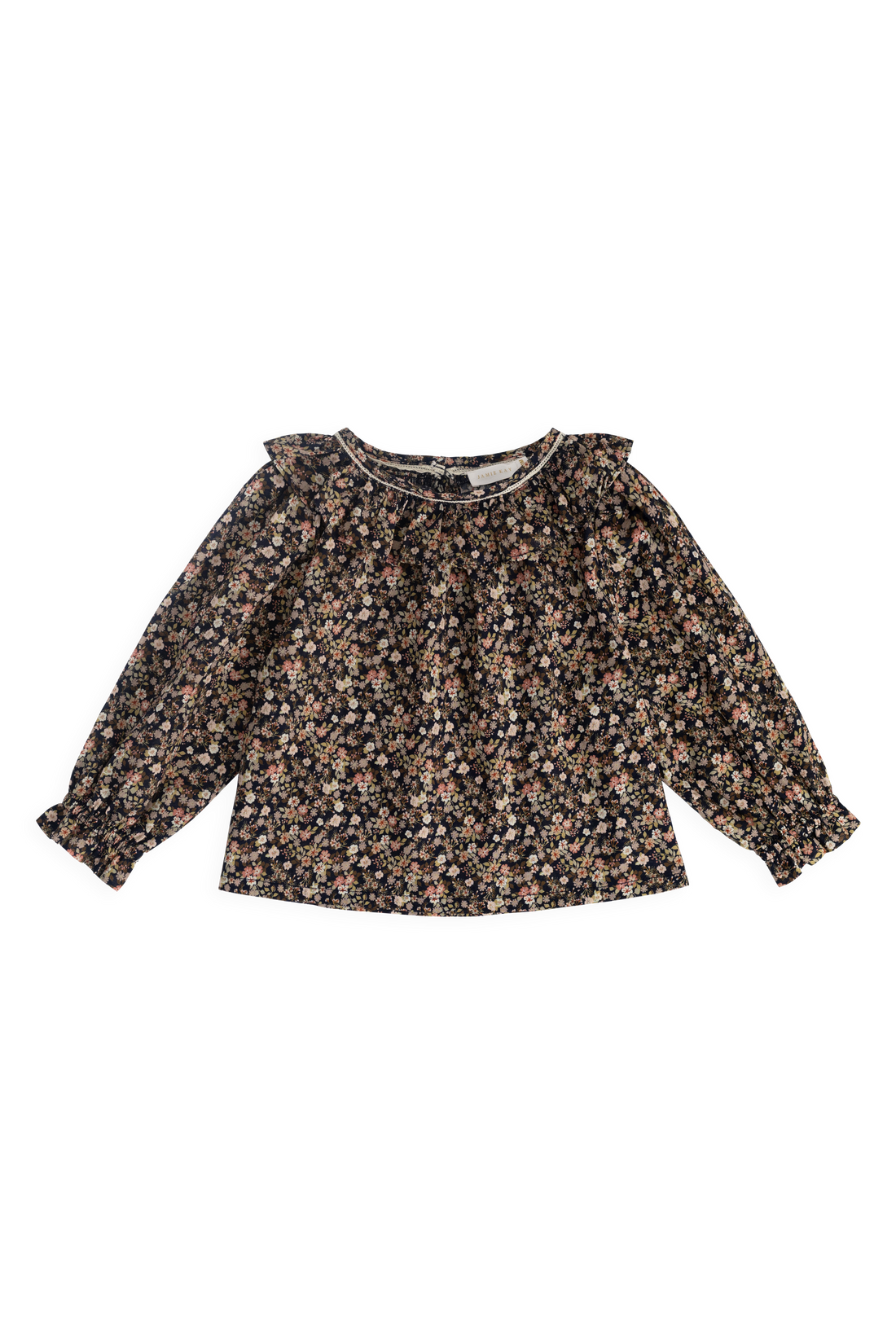 Organic Cotton Leonie Top - Luca Floral Childrens Top from Jamie Kay Australia