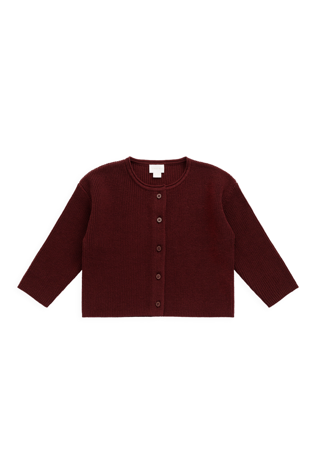 Sally Knitted Cardigan - Burgundy Childrens Cardigan from Jamie Kay Australia