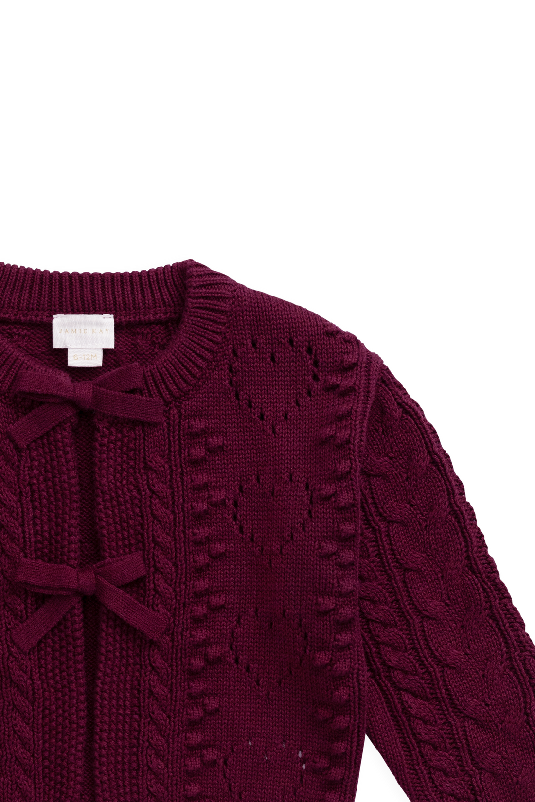 Josephine Knitted Cardigan - Mulberry Wood Childrens Cardigan from Jamie Kay Australia