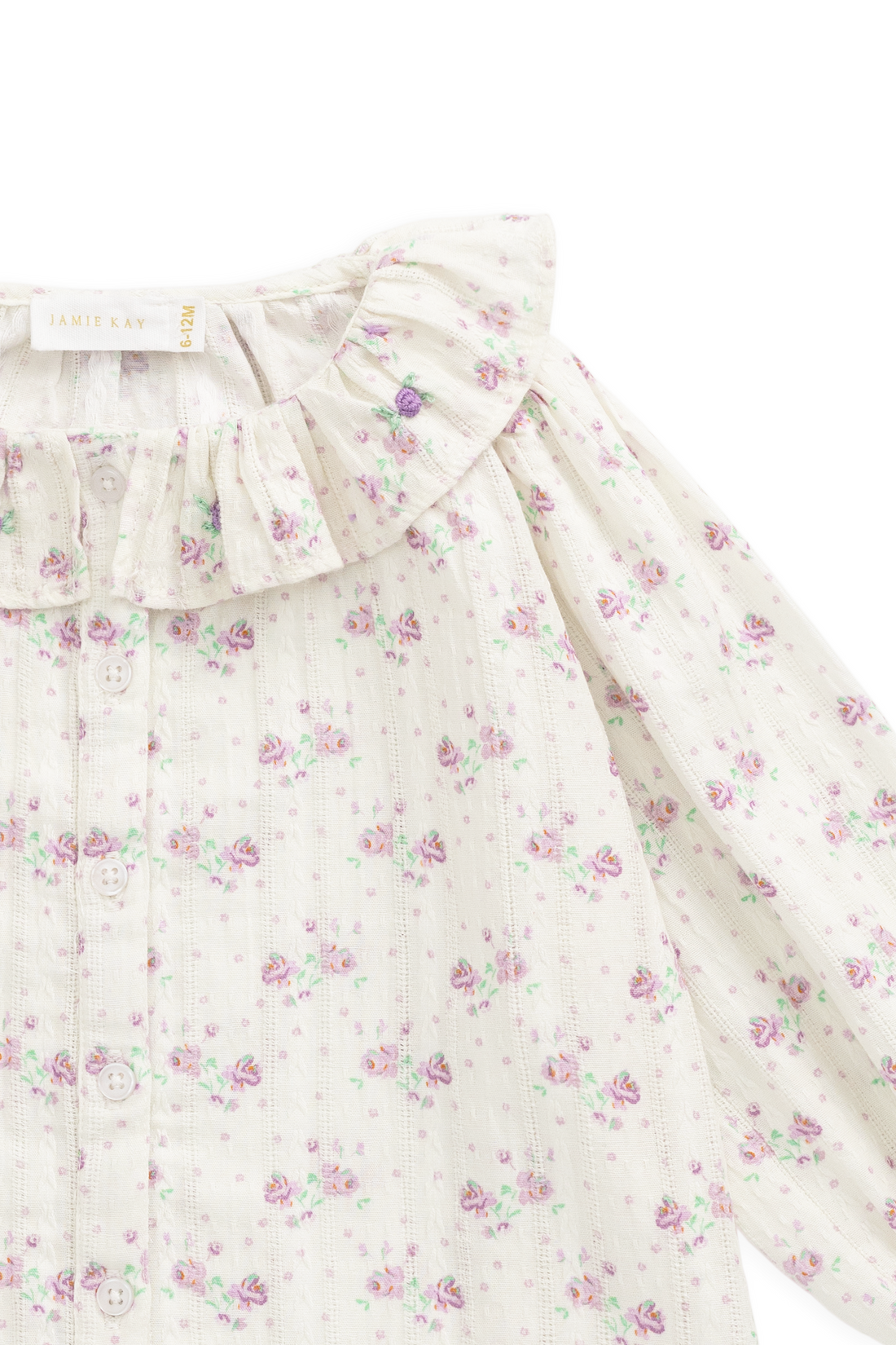 Organic Cotton Beatrice Top - Molly Lilac Childrens Top from Jamie Kay Australia
