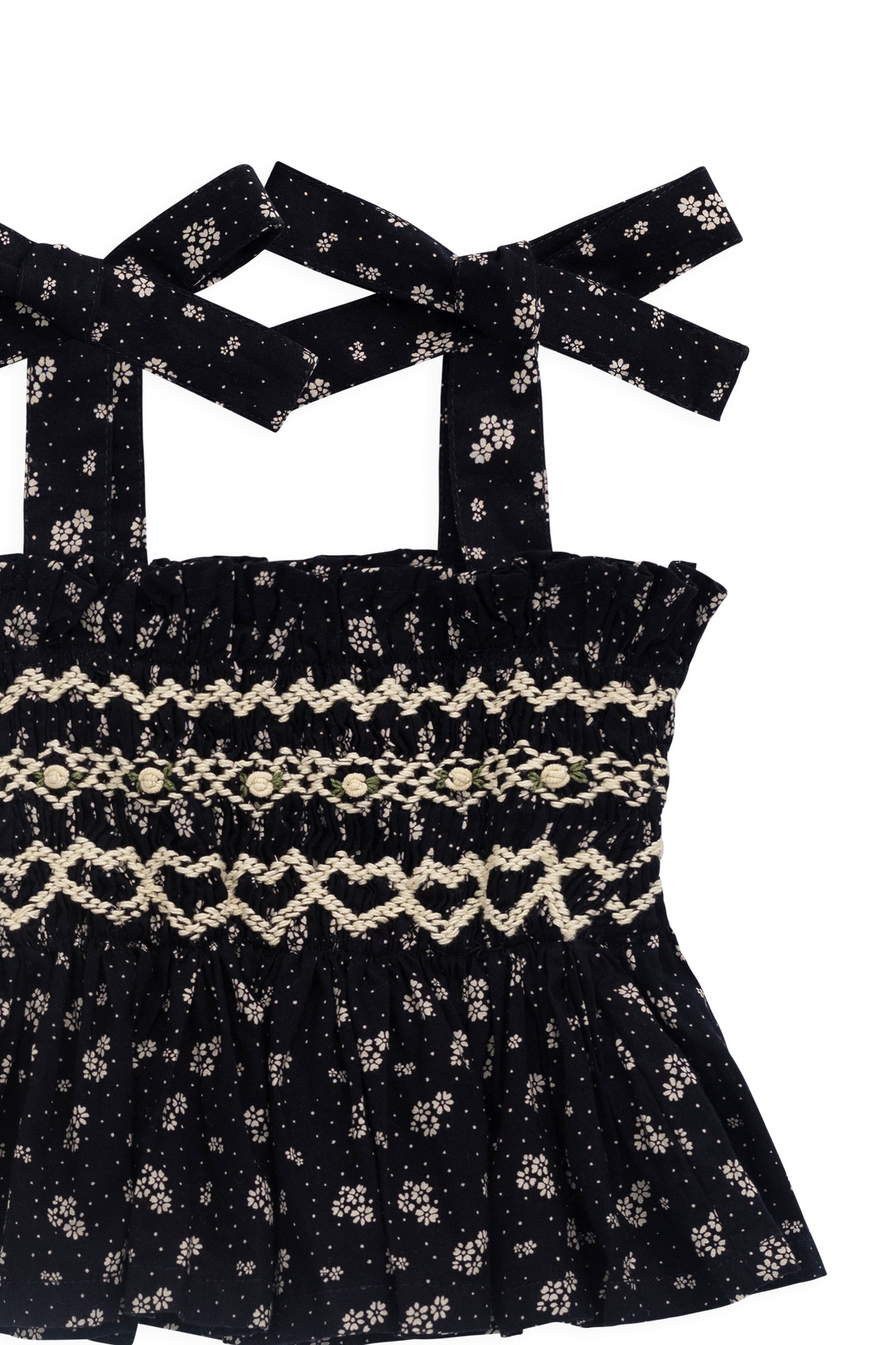 Organic Cotton Carine Top - Maisie Navy Childrens Top from Jamie Kay Australia