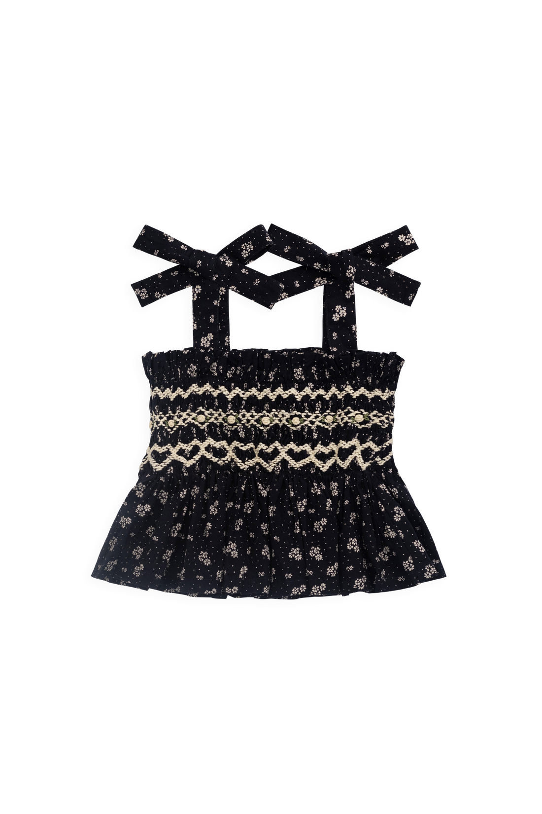Organic Cotton Carine Top - Maisie Navy Childrens Top from Jamie Kay Australia