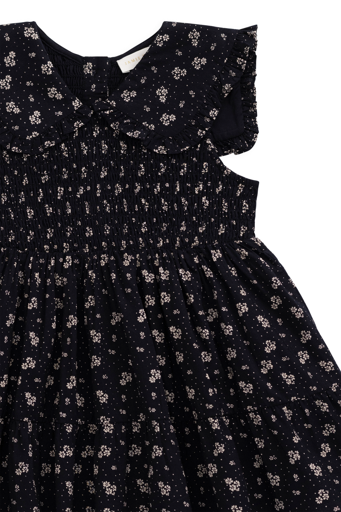 Organic Cotton Christabel Dress - Maisie Navy Childrens Dress from Jamie Kay Australia