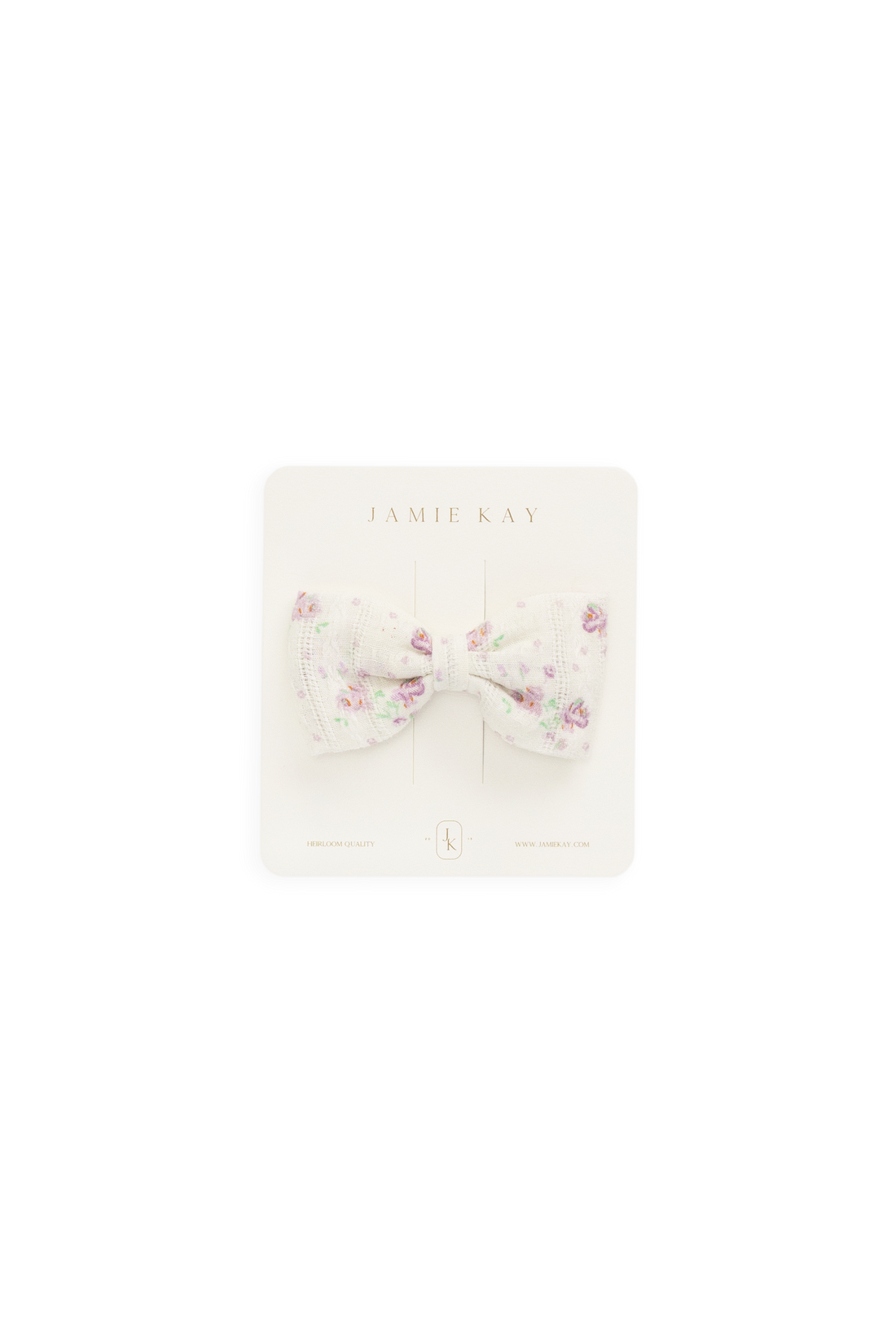 Organic Cotton Desiree Bow - Molly Lilac Childrens Bow from Jamie Kay Australia
