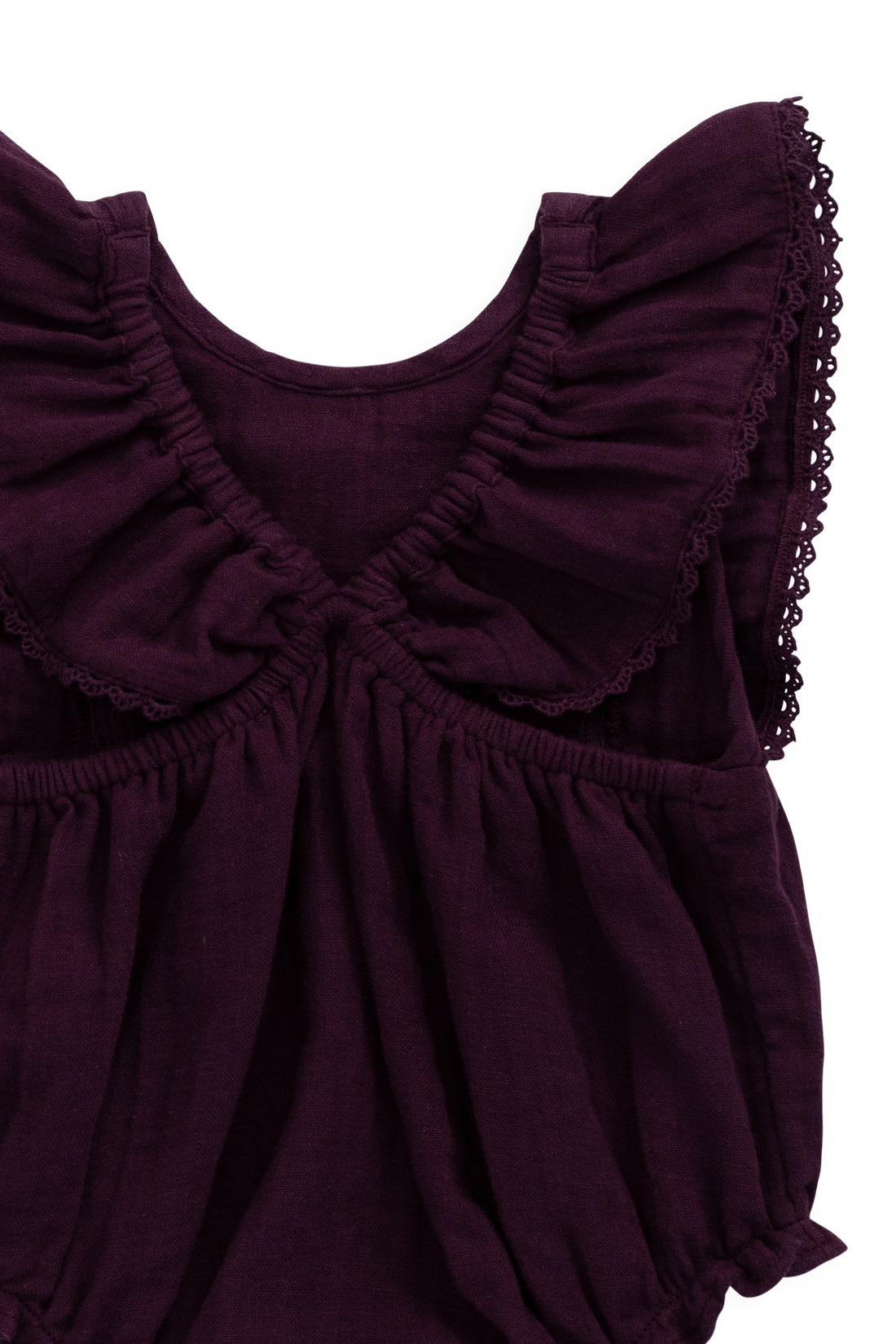 Organic Cotton Muslin Beatrice Playsuit - Fig Childrens Playsuit from Jamie Kay Australia
