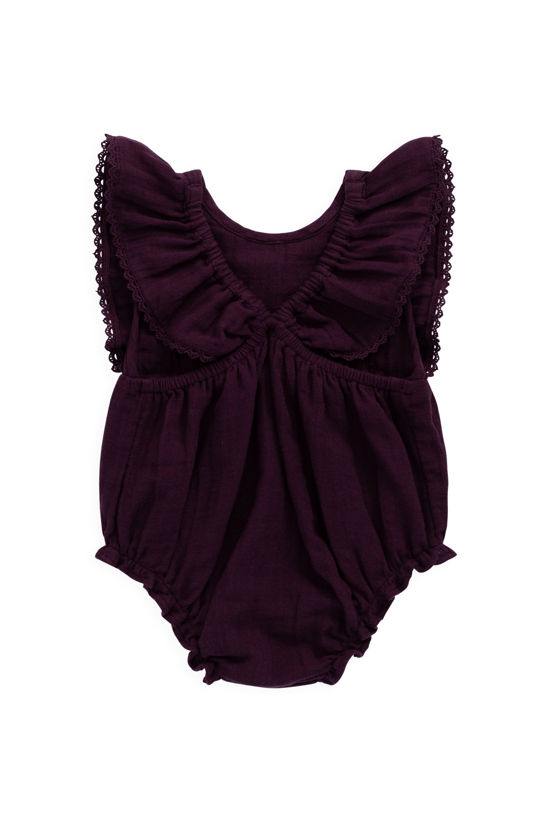 Organic Cotton Muslin Beatrice Playsuit - Fig Childrens Playsuit from Jamie Kay Australia