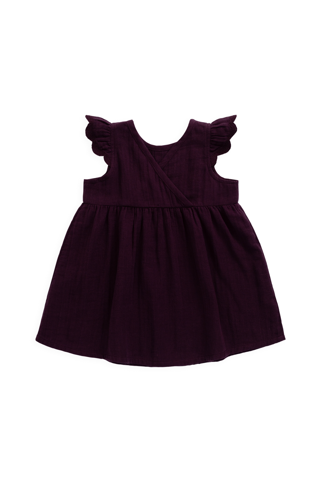 Organic Cotton Muslin Lace Dress - Fig Childrens Dress from Jamie Kay Australia