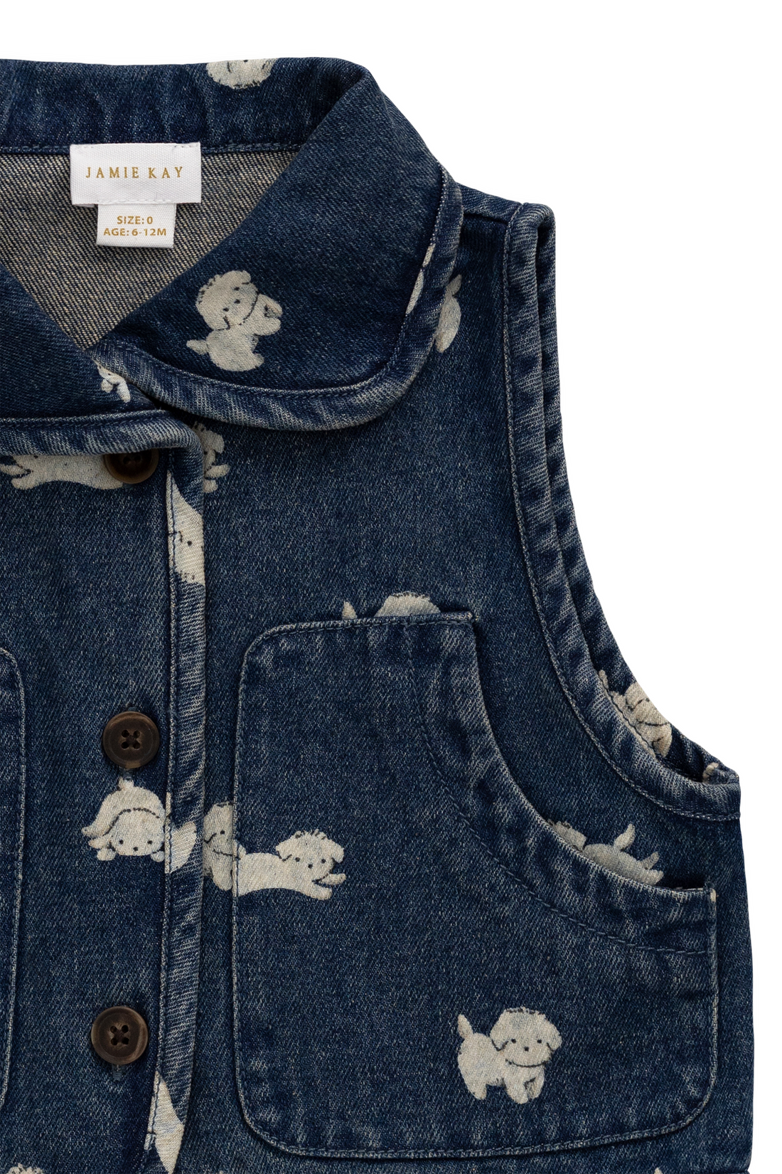 Sutton Denim Vest - Finnegan Denim Childrens Vest from Jamie Kay Australia