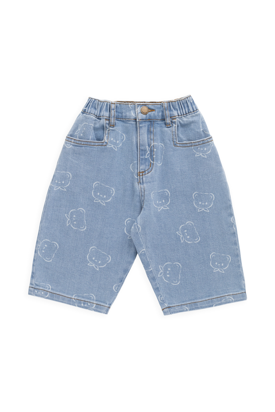 Abel Pant - Bowie Bear Denim Childrens Pant from Jamie Kay Australia