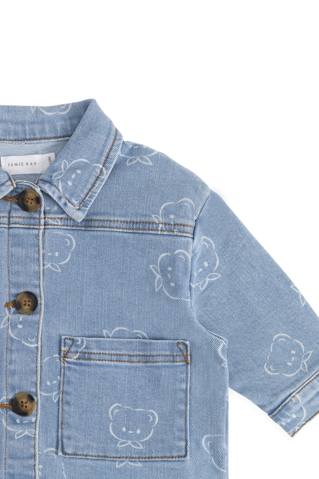 Axel Jacket - Bowie Bear Denim Childrens Jacket from Jamie Kay Australia