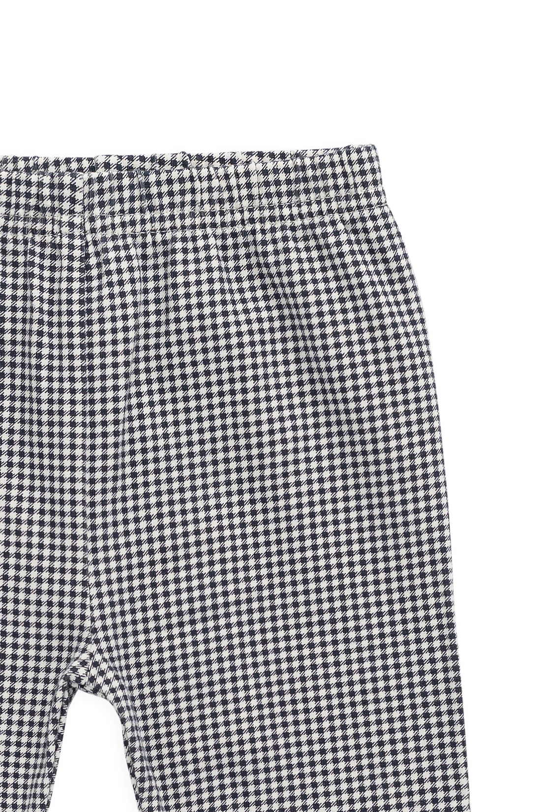 Organic Cotton Everyday Legging - Dash Gingham Navy Childrens Legging from Jamie Kay Australia