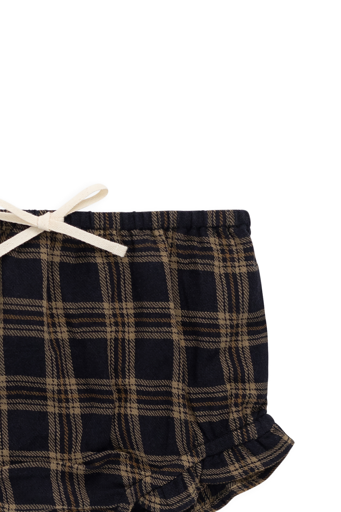 Organic Cotton Frill Bloomer - Woodland Check Childrens Bloomer from Jamie Kay Australia