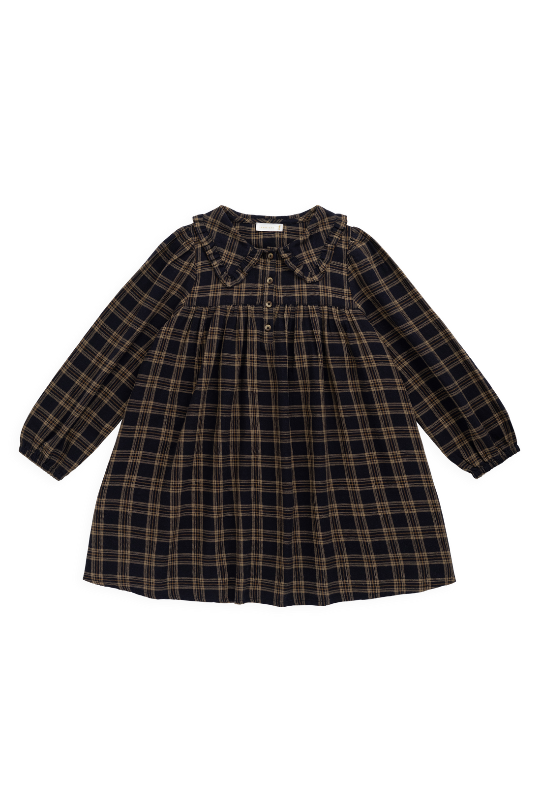 Organic Cotton Ira Dress - Woodland Check Childrens Dress from Jamie Kay Australia