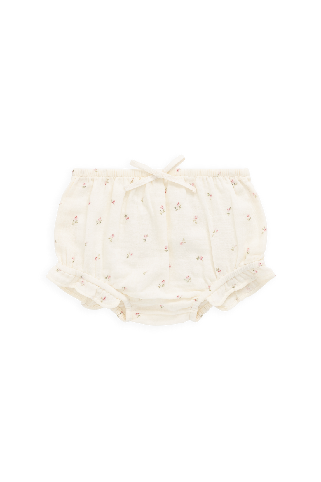 Organic Cotton Muslin Frill Bloomer - Willow Rose Childrens Bloomer from Jamie Kay Australia