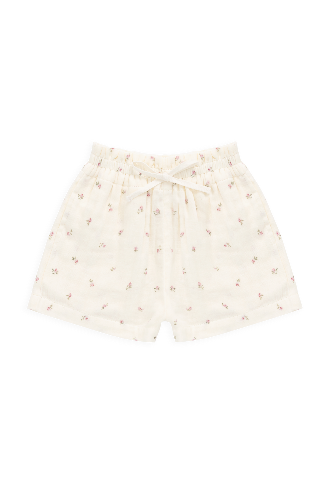 Organic Cotton Muslin Selah Short - Willow Rose Childrens Shorts from Jamie Kay Australia