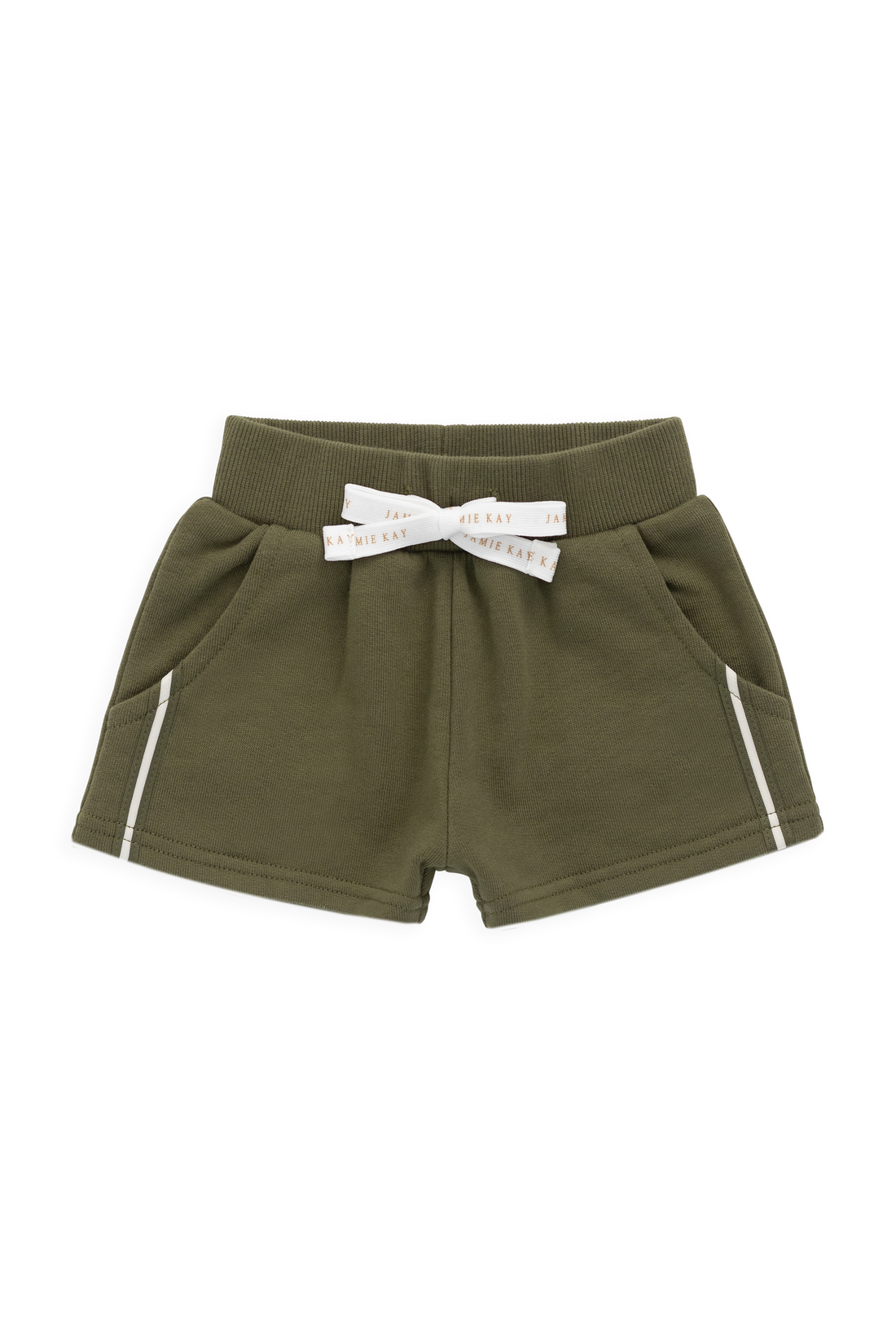 Organic Cotton Nash Short - Sicilian Olive Childrens Shorts from Jamie Kay Australia