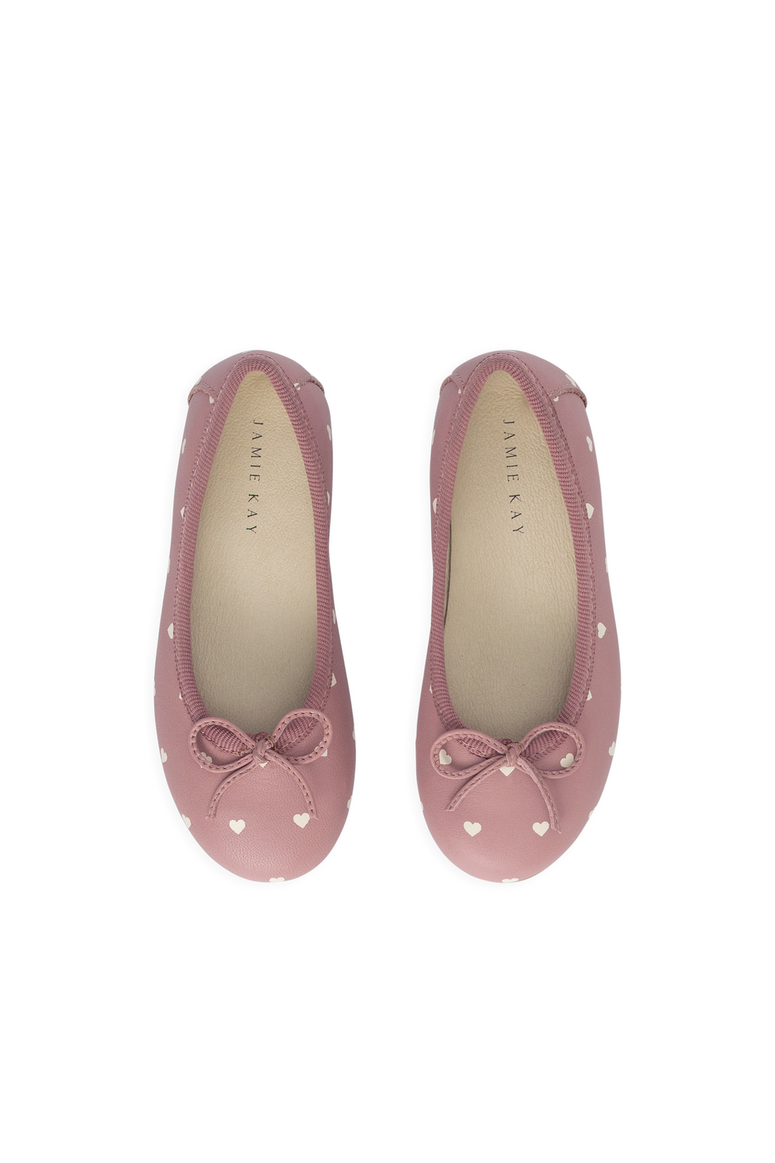 Zuri Ballet Flat - Petite Heart Rose Childrens Footwear from Jamie Kay Australia