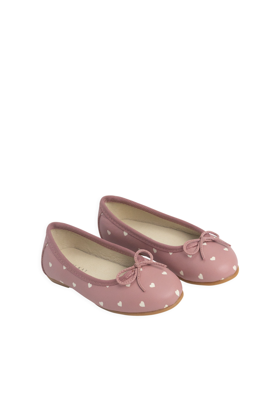 Zuri Ballet Flat - Petite Heart Rose Childrens Footwear from Jamie Kay Australia