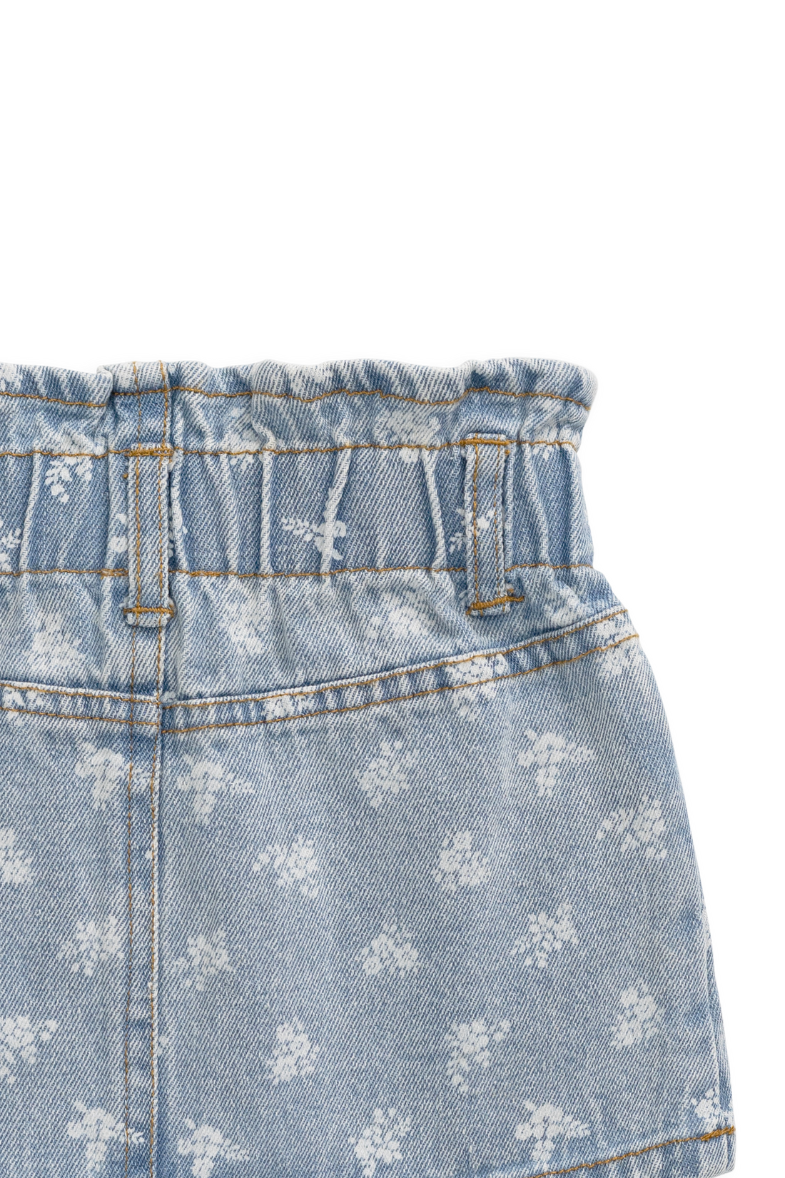 Brielle Skirt - Tully Floral Denim Childrens Skirt from Jamie Kay Australia