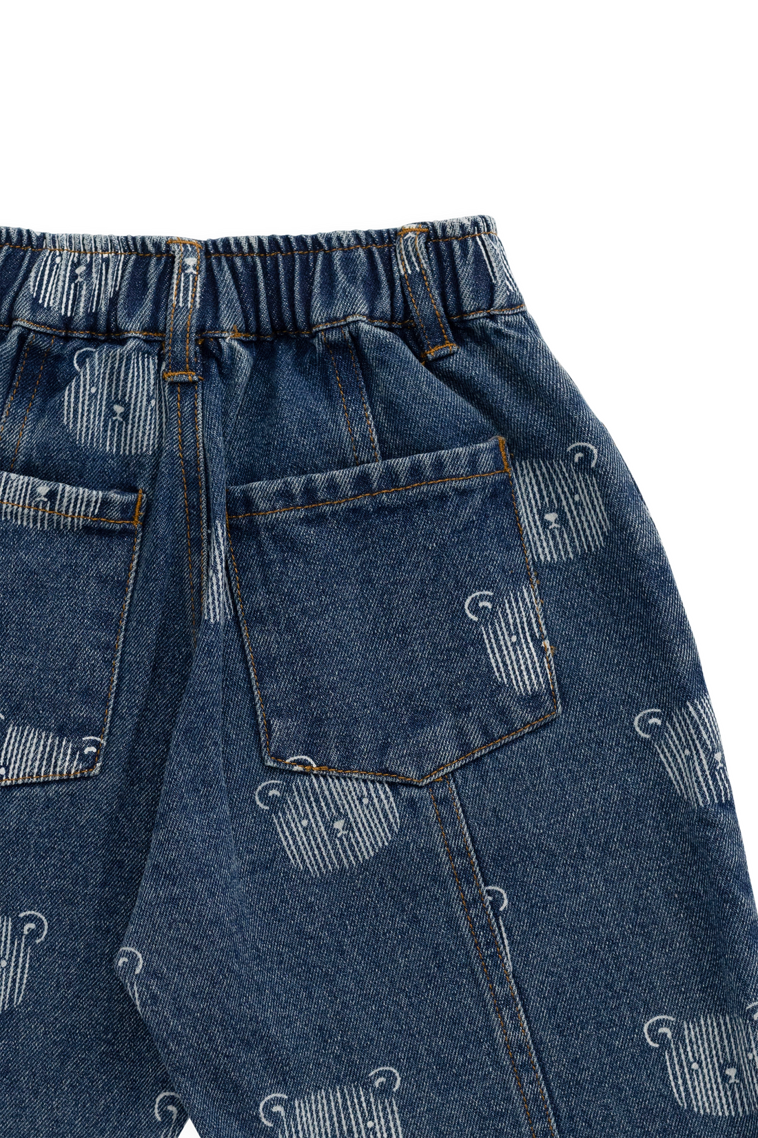 Linus Denim Pant - Teddy Face Denim Childrens Pant from Jamie Kay Australia