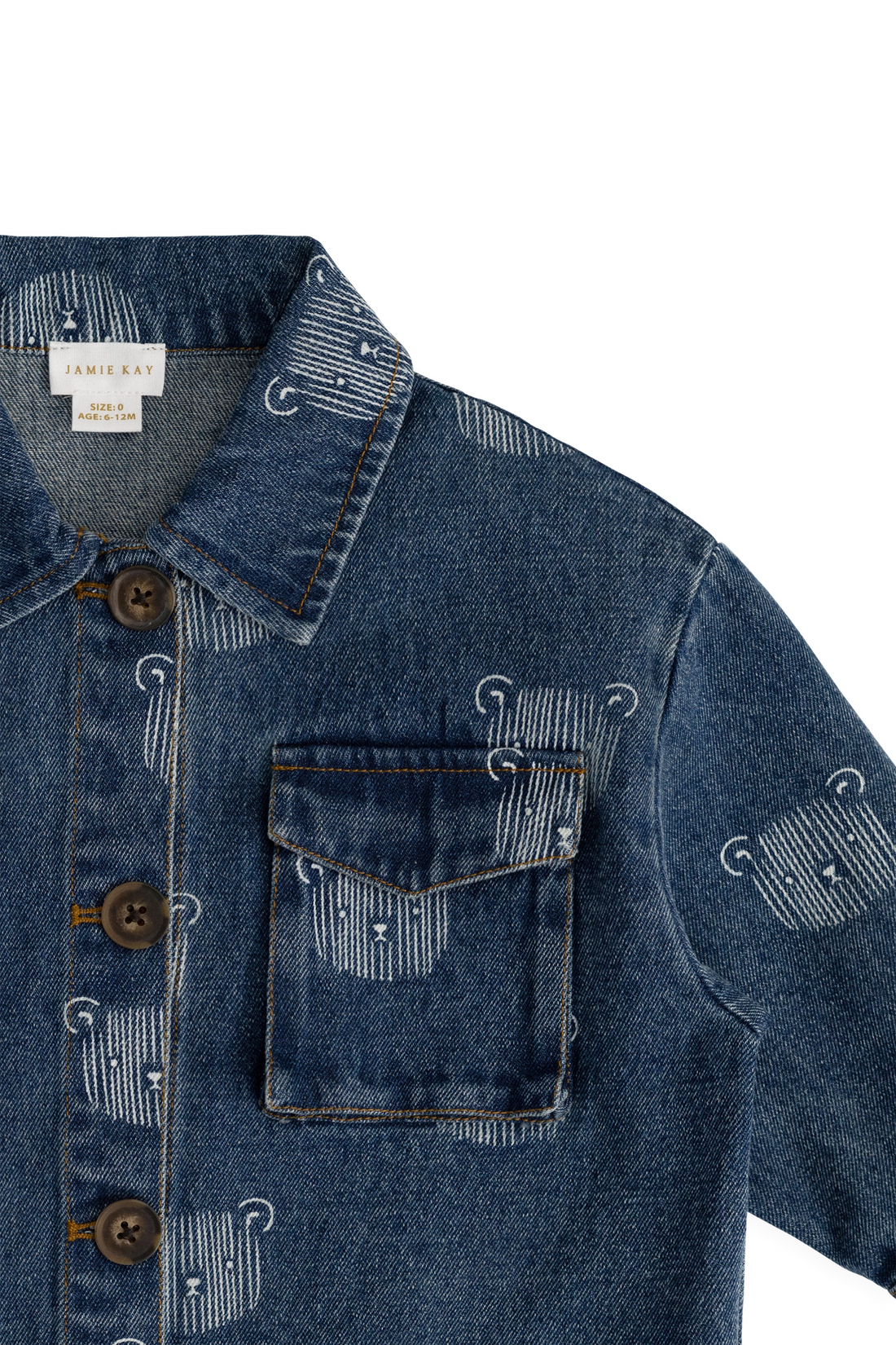 Nicolai Jacket - Teddy Face Denim Childrens Jacket from Jamie Kay Australia