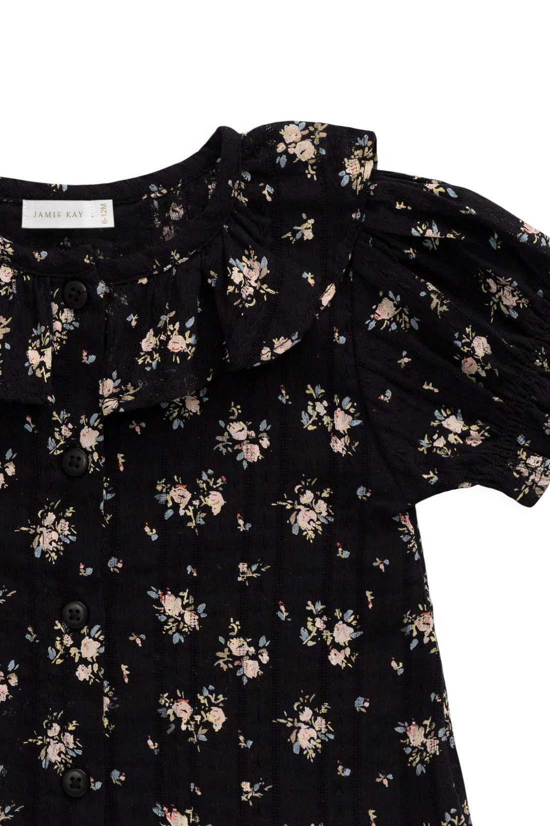 Organic Cotton Alora Top - Cassie Caviar Childrens Top from Jamie Kay Australia