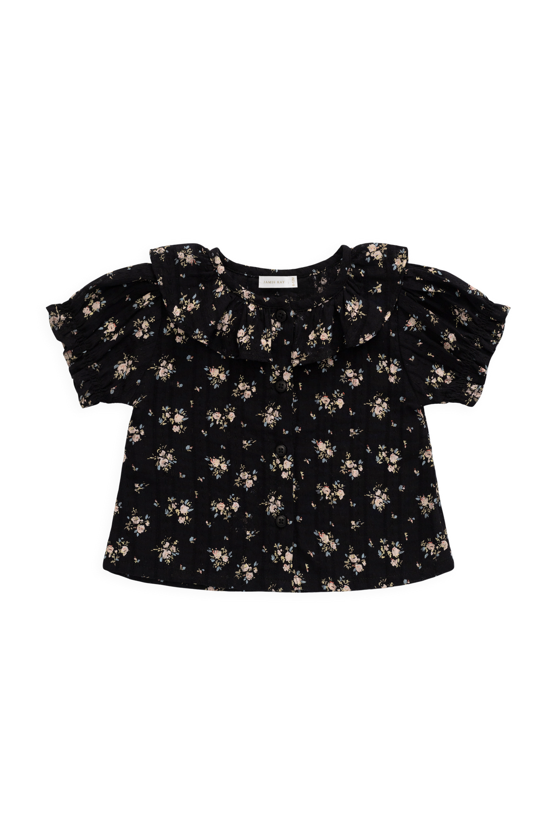 Organic Cotton Alora Top - Cassie Caviar Childrens Top from Jamie Kay Australia