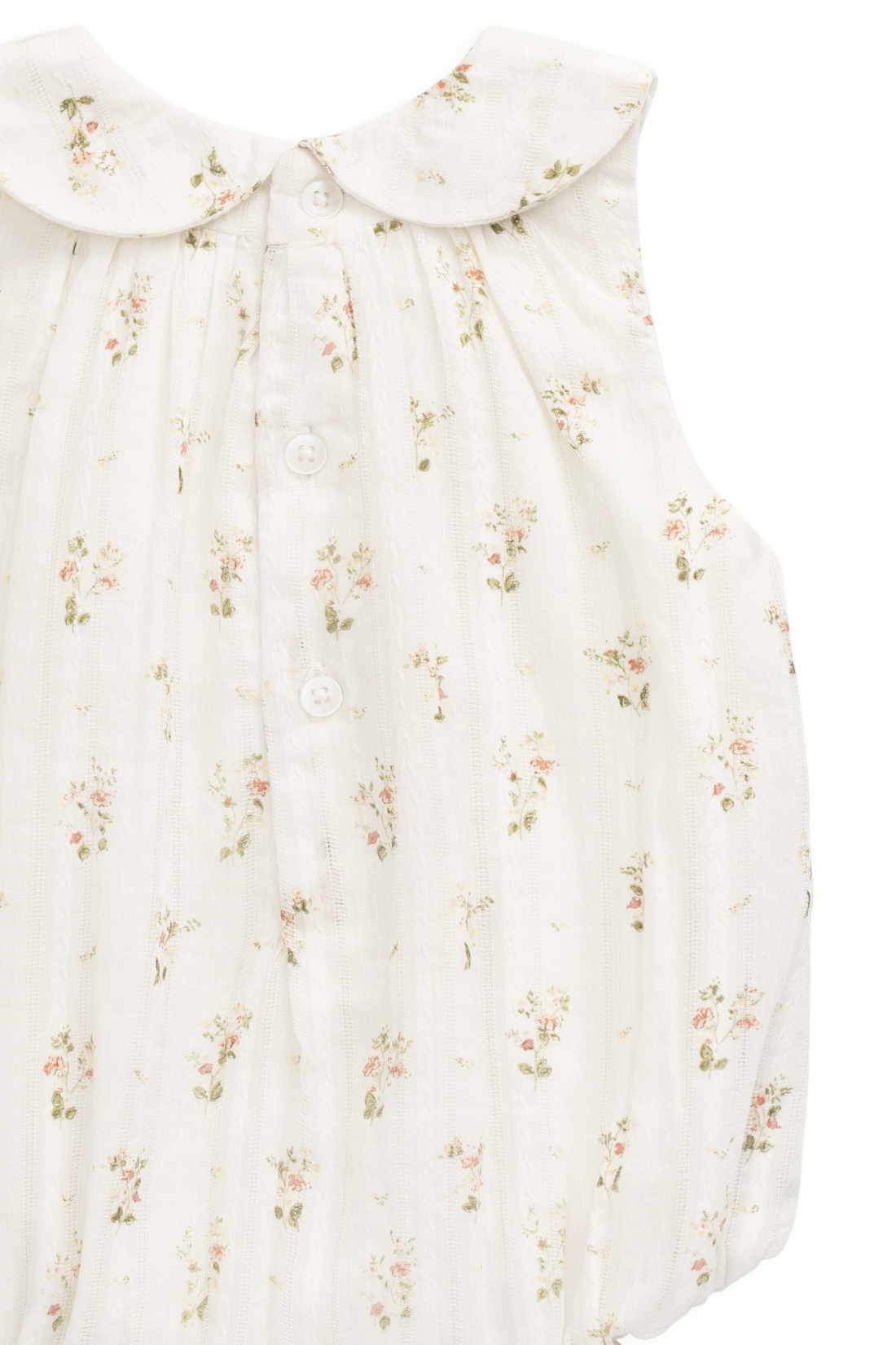 Organic Cotton Brynlee Playsuit - Josepha Egret Childrens Playsuit from Jamie Kay Australia