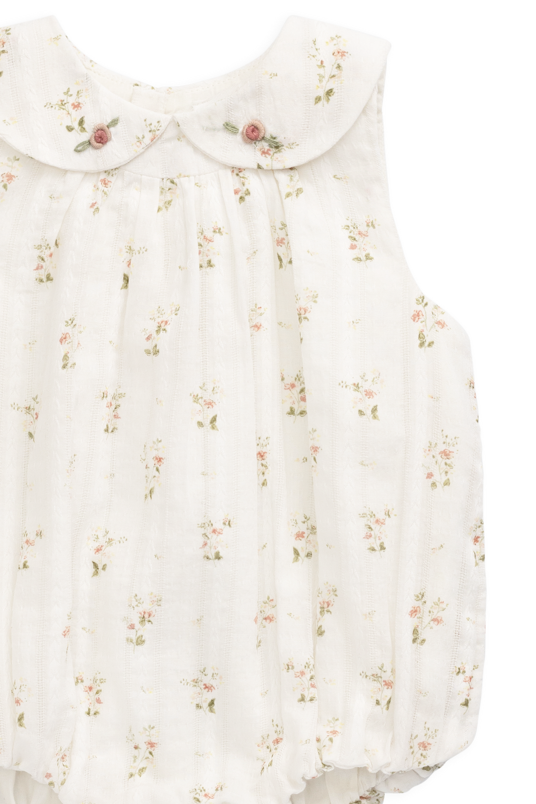 Organic Cotton Brynlee Playsuit - Josepha Egret Childrens Playsuit from Jamie Kay Australia