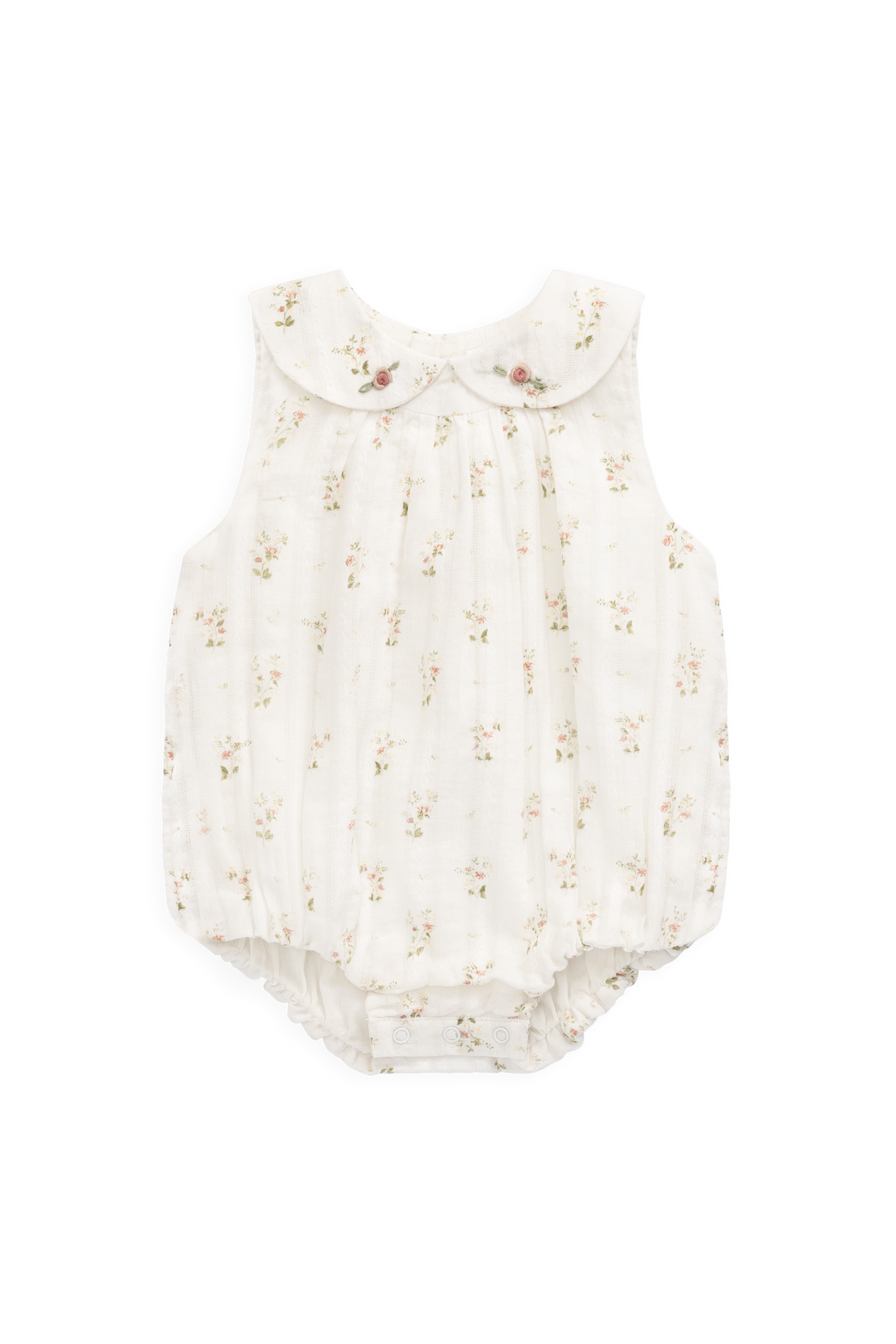 Organic Cotton Brynlee Playsuit - Josepha Egret Childrens Playsuit from Jamie Kay Australia