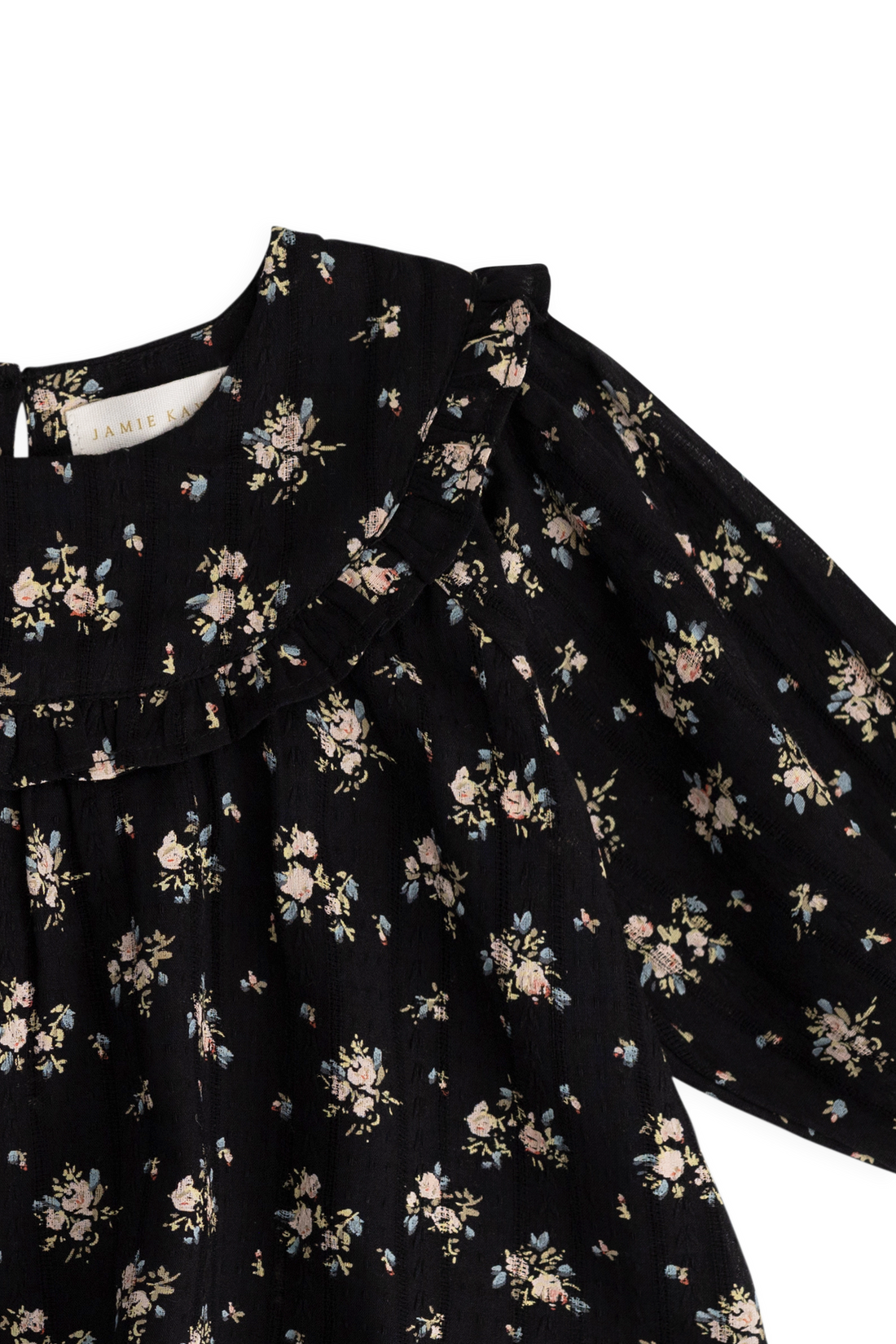 Organic Cotton Caroline Blouse - Cassie Caviar Childrens Top from Jamie Kay Australia