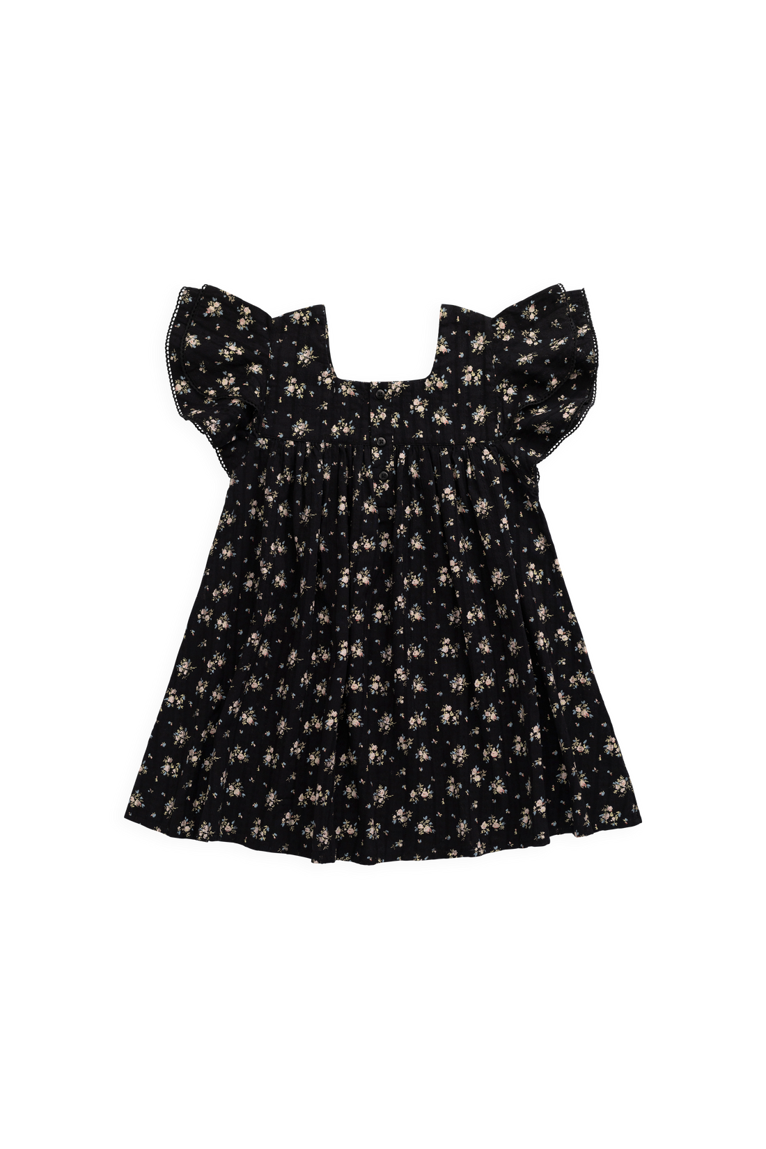 Organic Cotton Caroline Dress - Cassie Caviar Childrens Dress from Jamie Kay Australia
